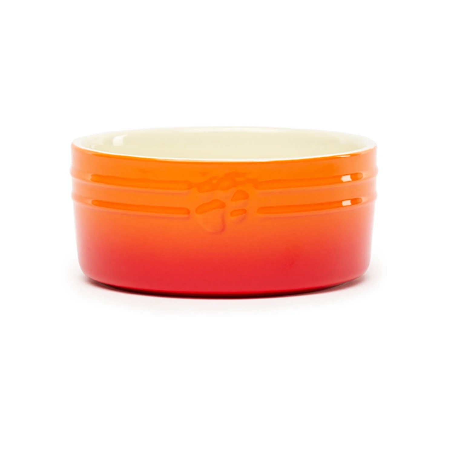 Scruffs Ombré 19cm Stoneware Pet Bowl - Orange