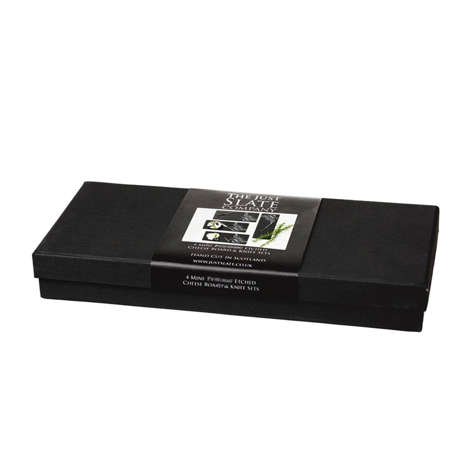 Selbrae House 4-Piece Mini Slate Cheese Board & Knife Set - Bee - Image 3