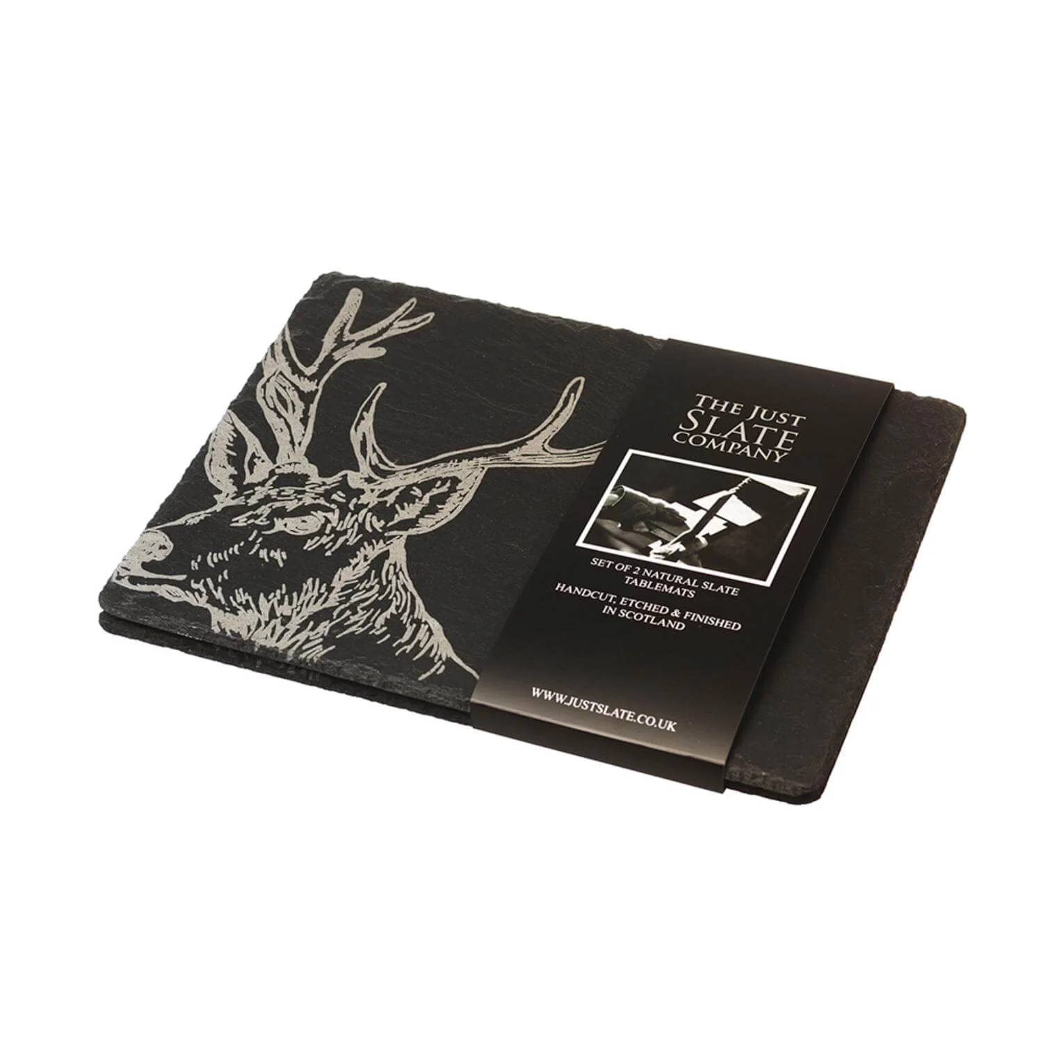 Selbrae House Set of 2 Slate Placemats - Stag - Image 2