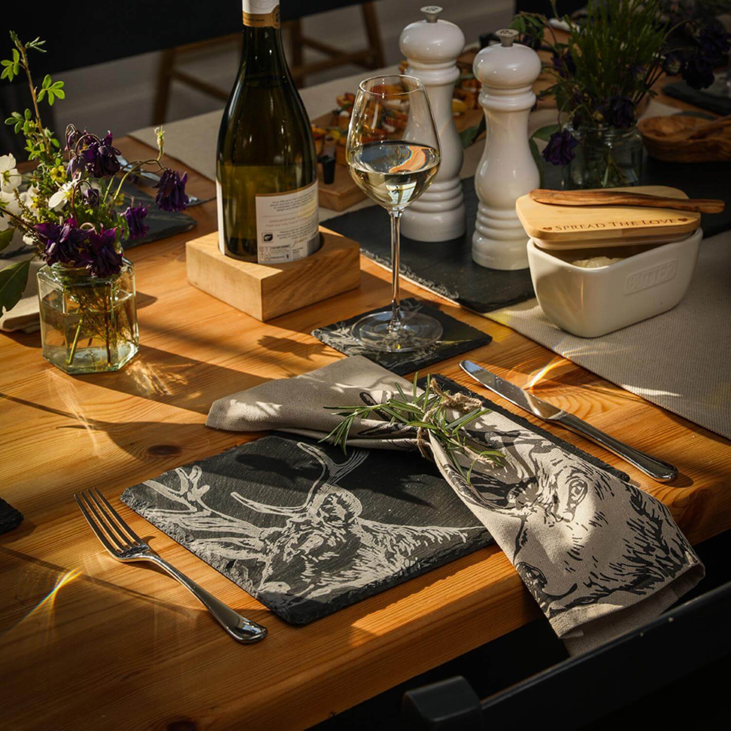 Selbrae House Set of 2 Slate Placemats - Stag - Image 4
