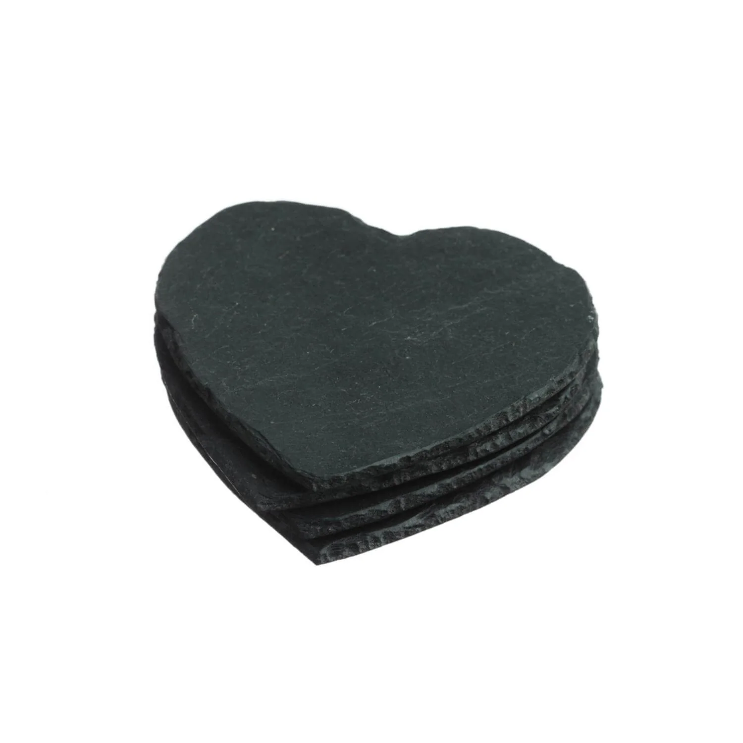 Selbrae House Set of 4 Slate Coasters - Heart - Image 2