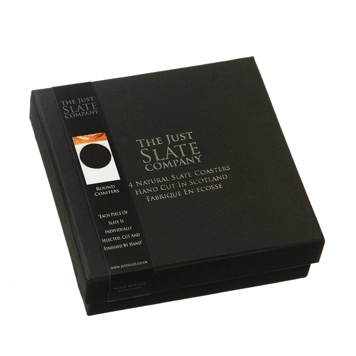 Selbrae House Set of 4 Slate Coasters - Round - Image 3