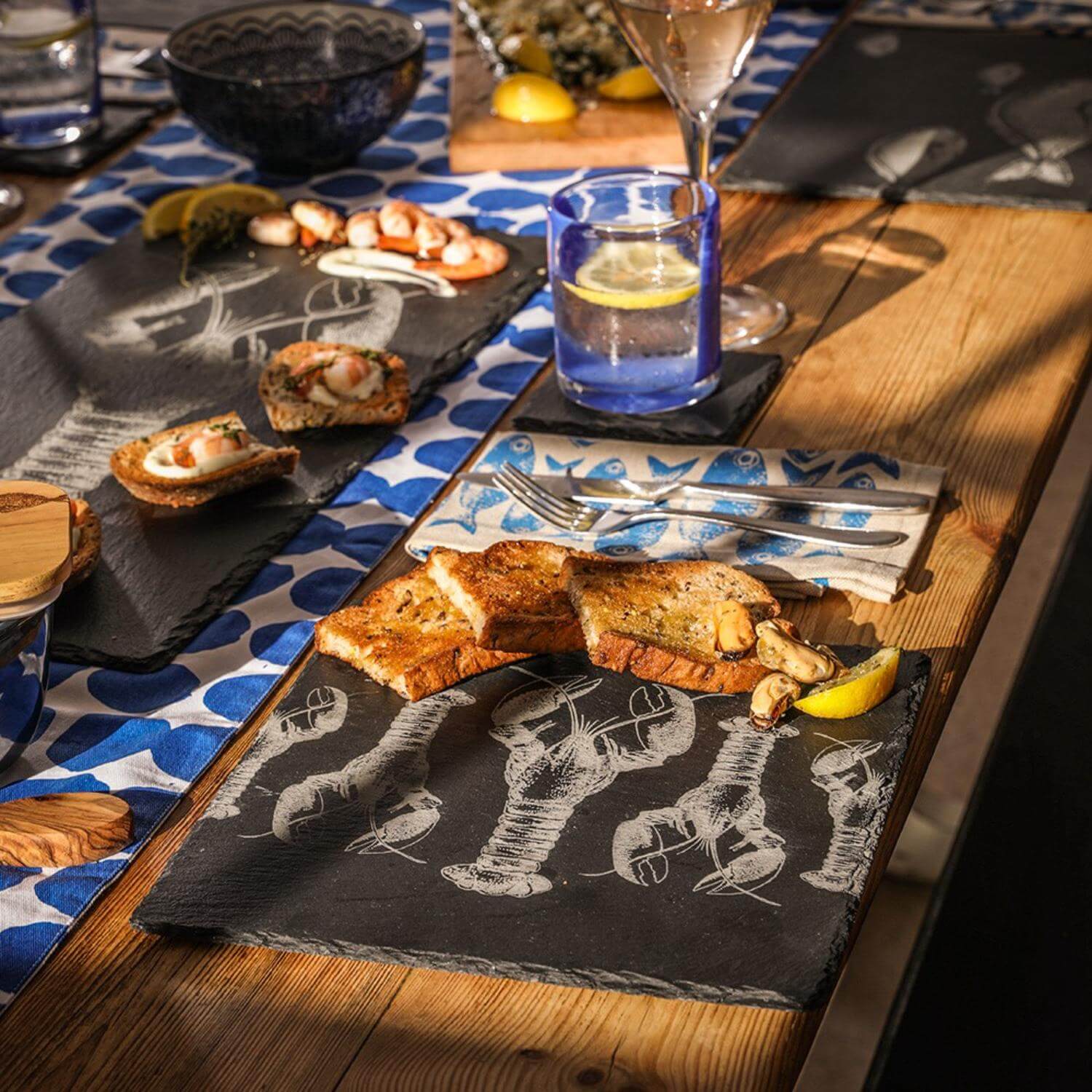 Selbrae House Slate Pot Stand - Lobster Repeat - Image 4
