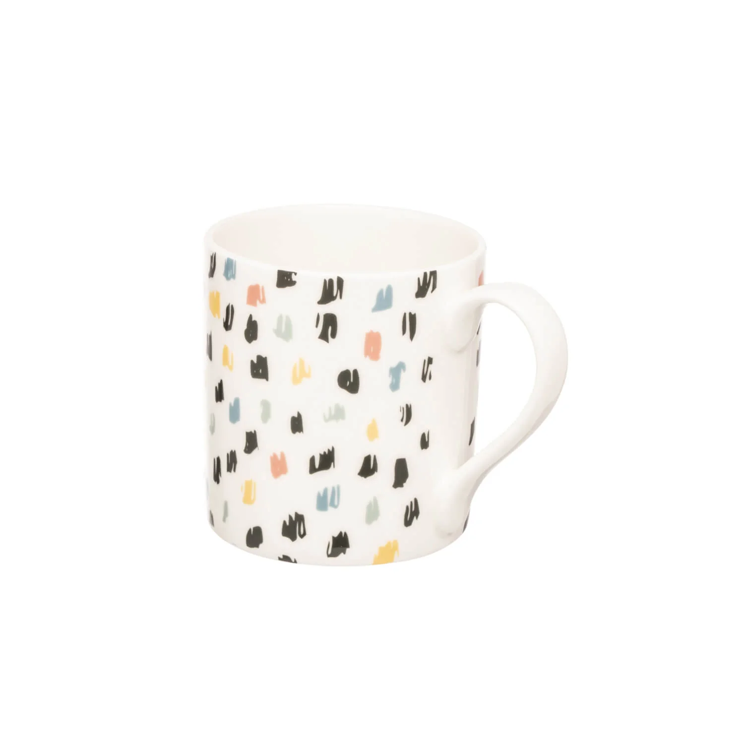 Siip Brush Stroke Print China 300ml Mug - Image 2