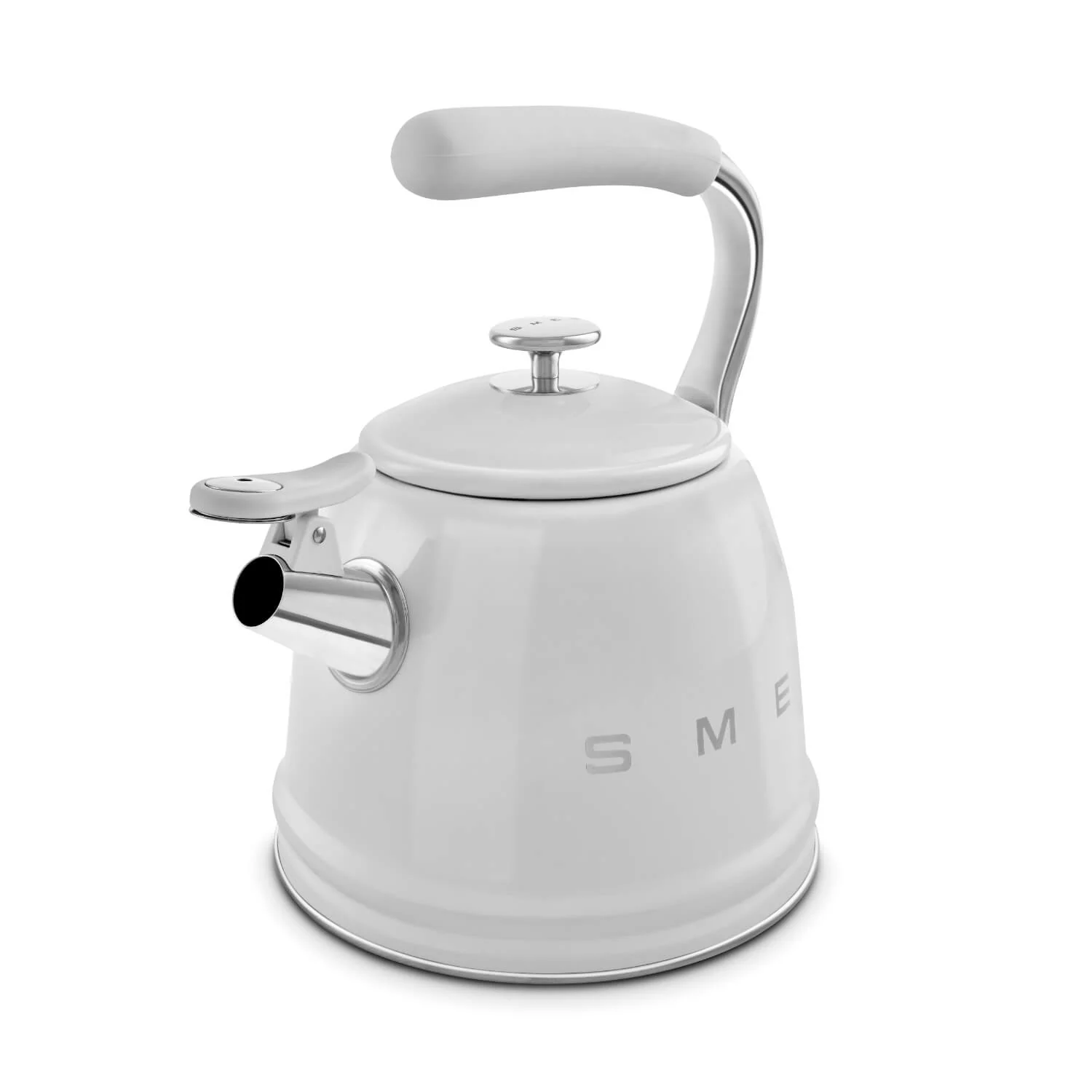 Smeg 50's Retro Style WKF01 Whistling Stove Top Kettle - Chrome - Image 2