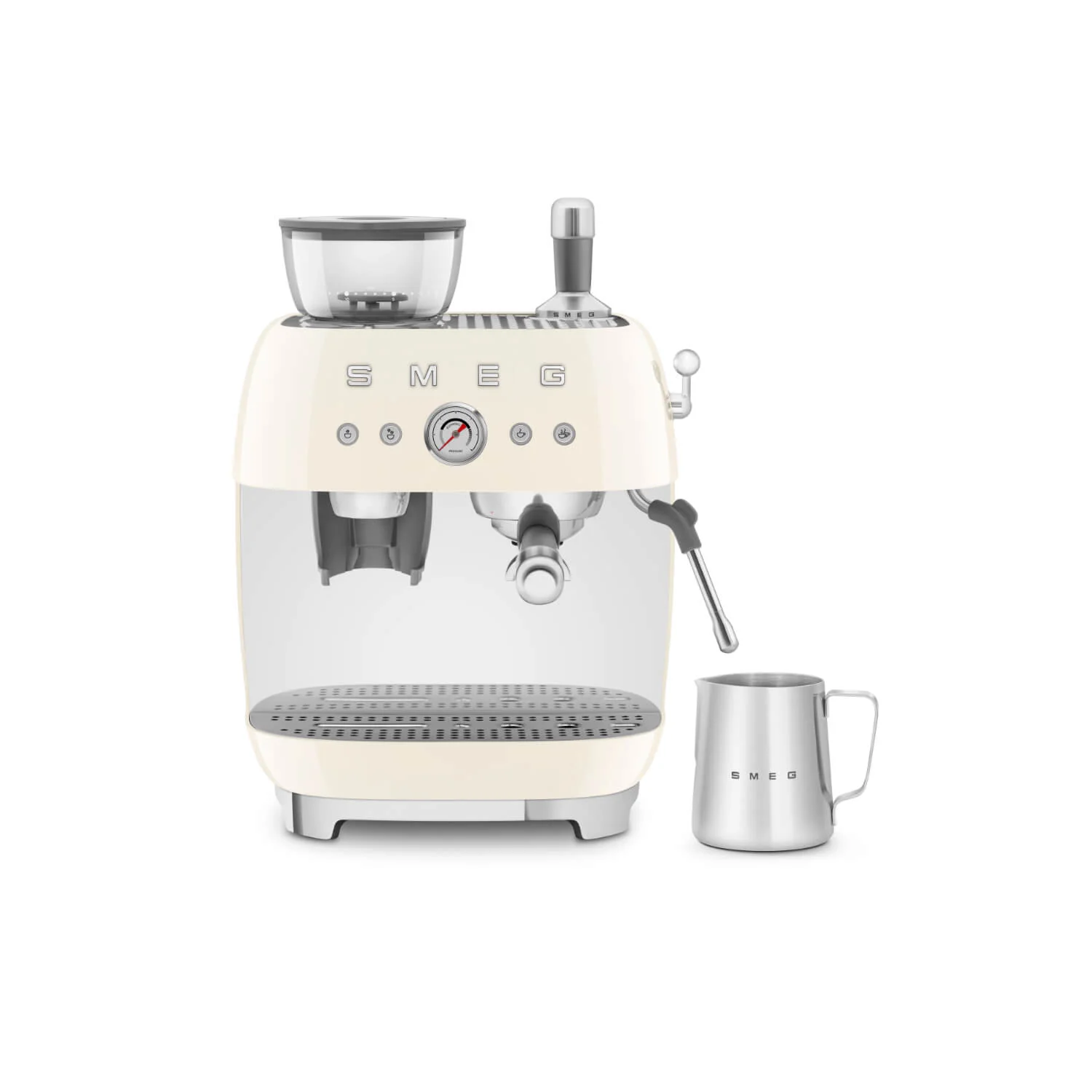 Smeg 50s Style Retro EGF03 Bean-to-Cup Espresso Coffee Machine - Cream - Image 3