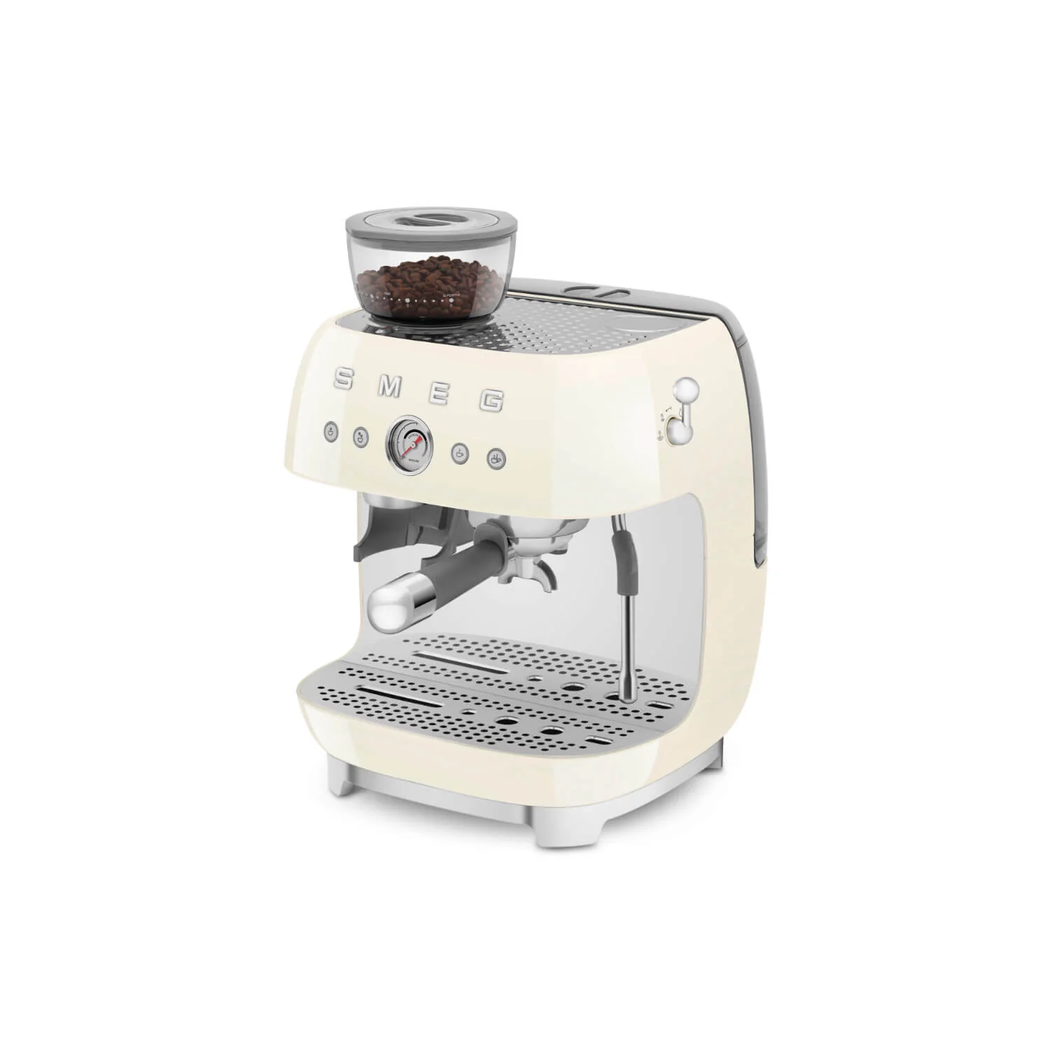Smeg 50s Style Retro EGF03 Bean-to-Cup Espresso Coffee Machine - Cream - Image 5