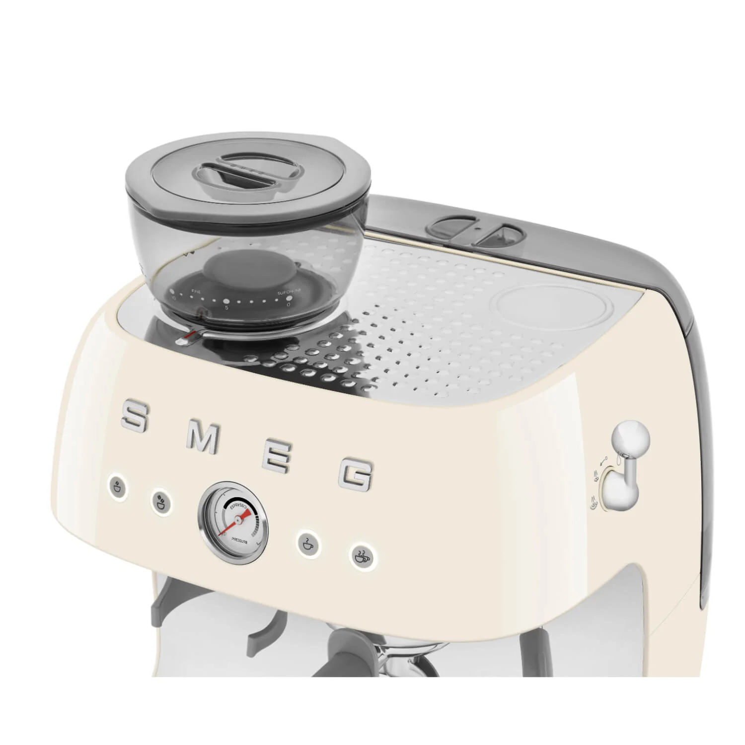 Smeg 50s Style Retro EGF03 Bean-to-Cup Espresso Coffee Machine - Cream - Image 6