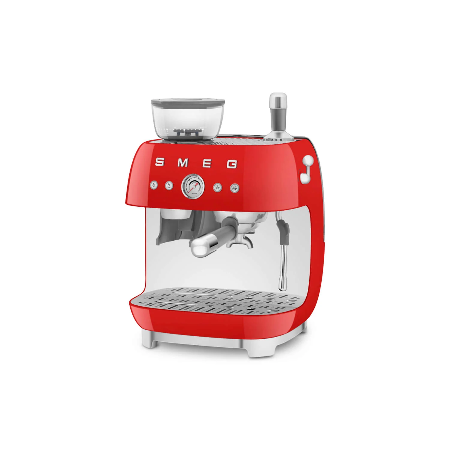 Smeg 50s Style Retro EGF03 Bean-to-Cup Espresso Coffee Machine - Red - Image 4