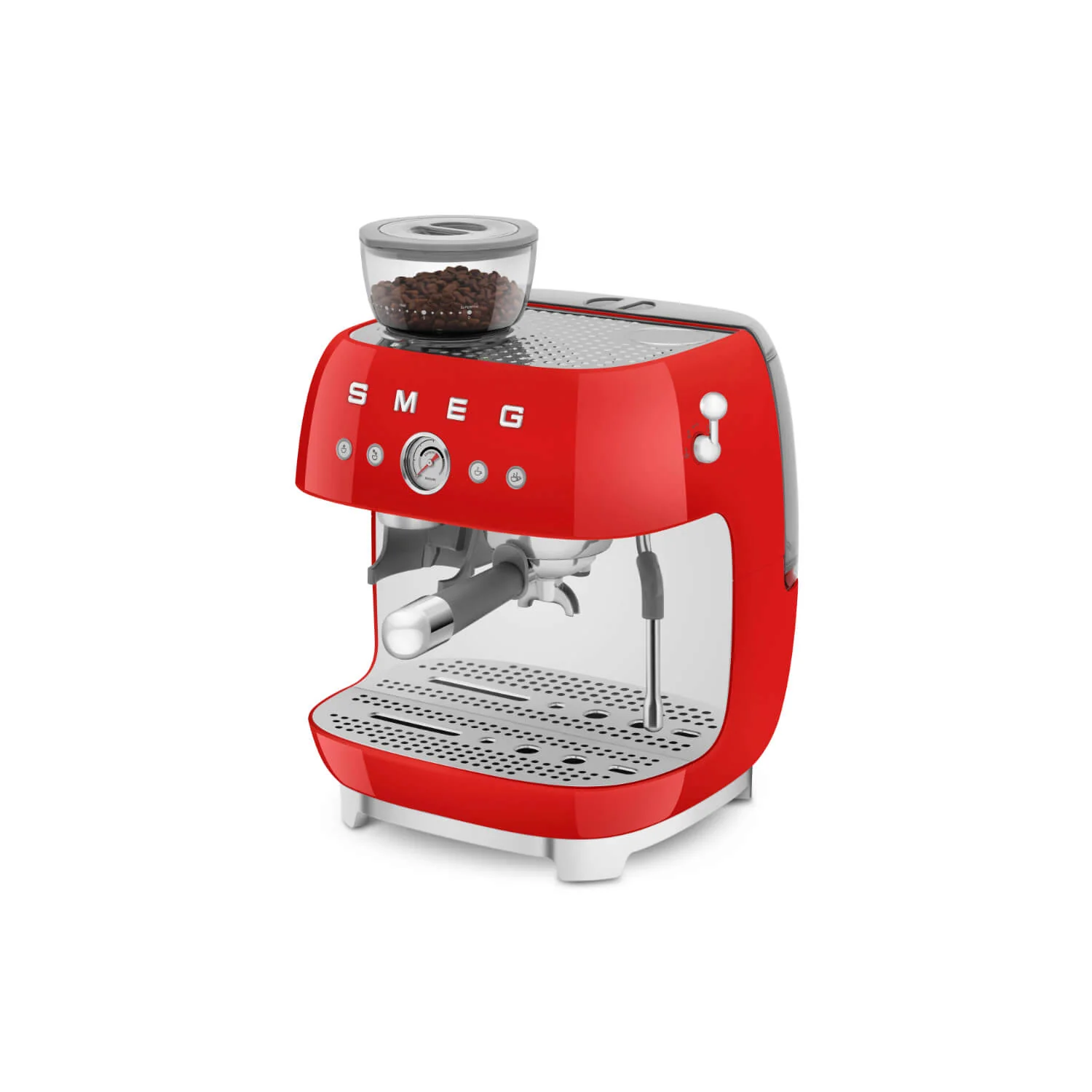 Smeg 50s Style Retro EGF03 Bean-to-Cup Espresso Coffee Machine - Red - Image 5