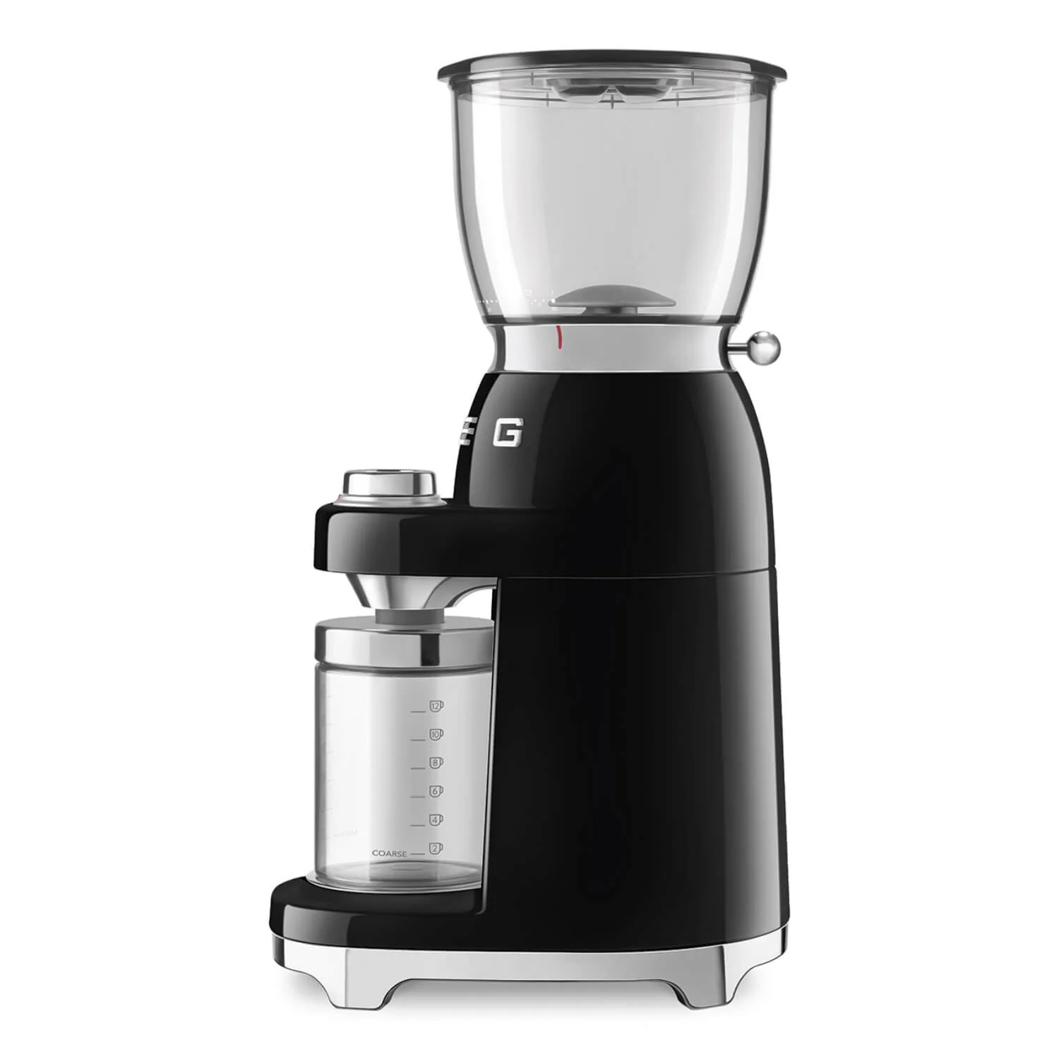 Smeg 50's Style Retro CGF11 Coffee Grinder - Gloss Black - Image 3