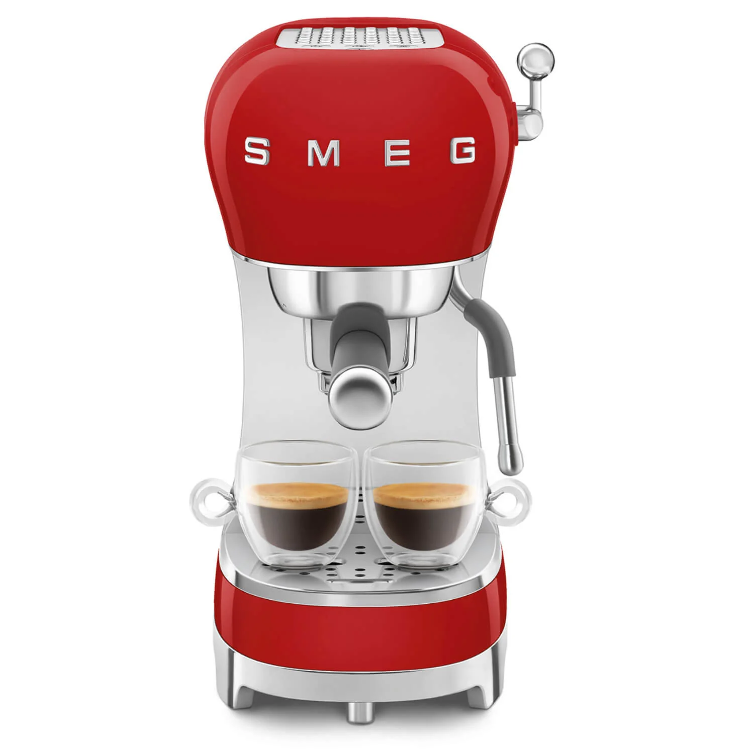 Smeg 50's Style Retro ECF02 Espresso Coffee Machine - Red - Image 6