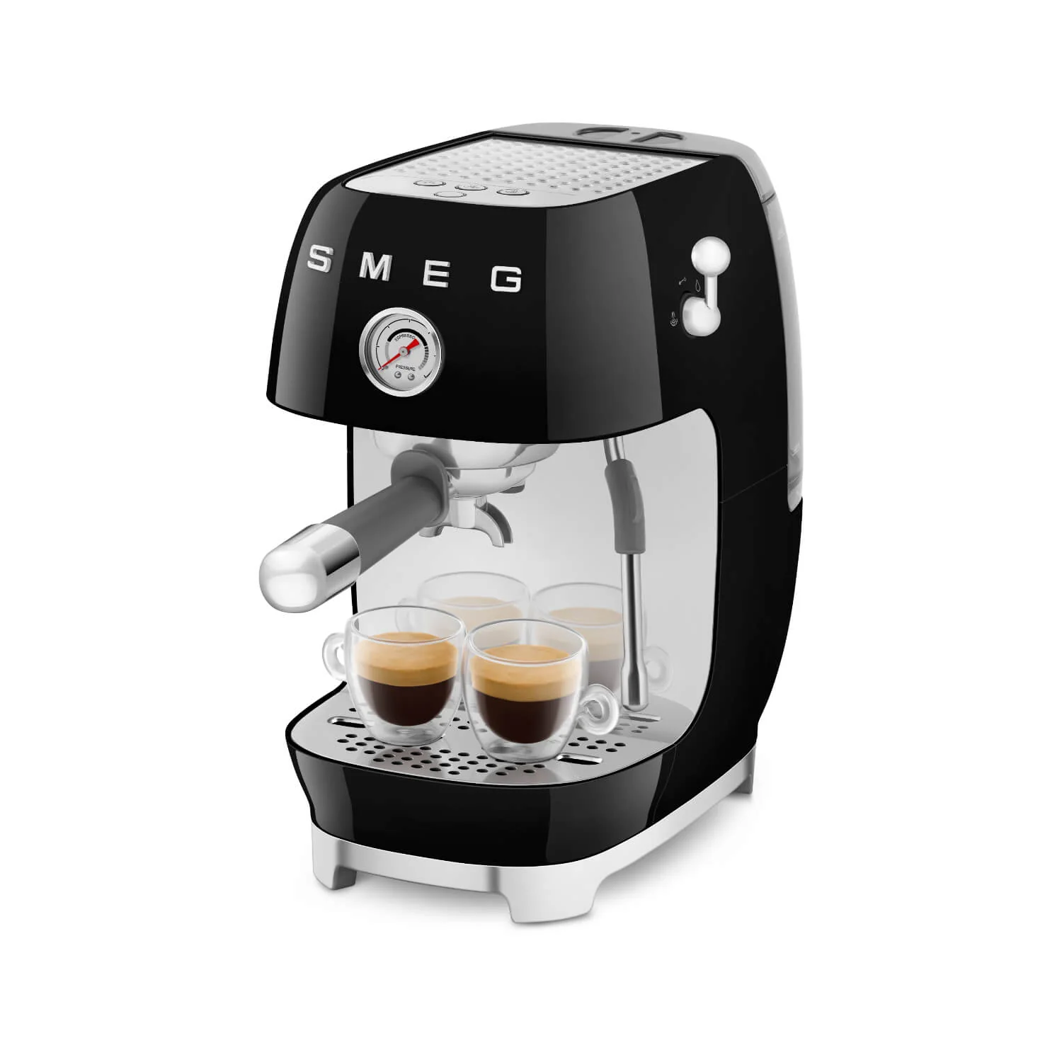 Smeg 50's Style Retro ECF03 Espresso & Cold Brew Coffee Machine - Black - Image 7