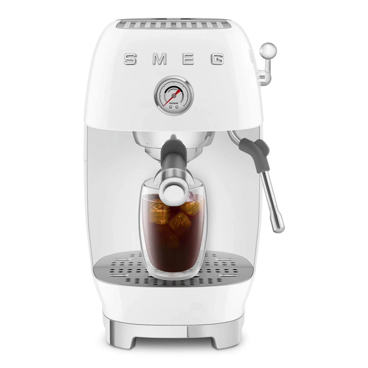 Smeg 50's Style Retro ECF03 Espresso & Cold Brew Coffee Machine - White - Image 3