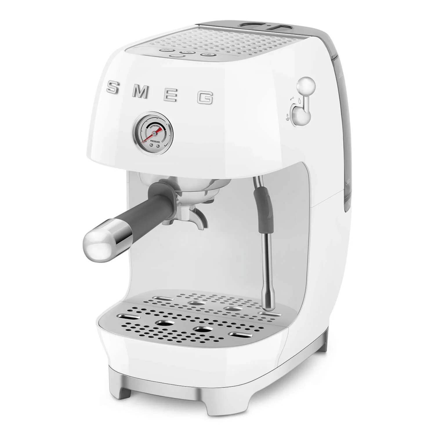 Smeg 50's Style Retro ECF03 Espresso & Cold Brew Coffee Machine - White - Image 6