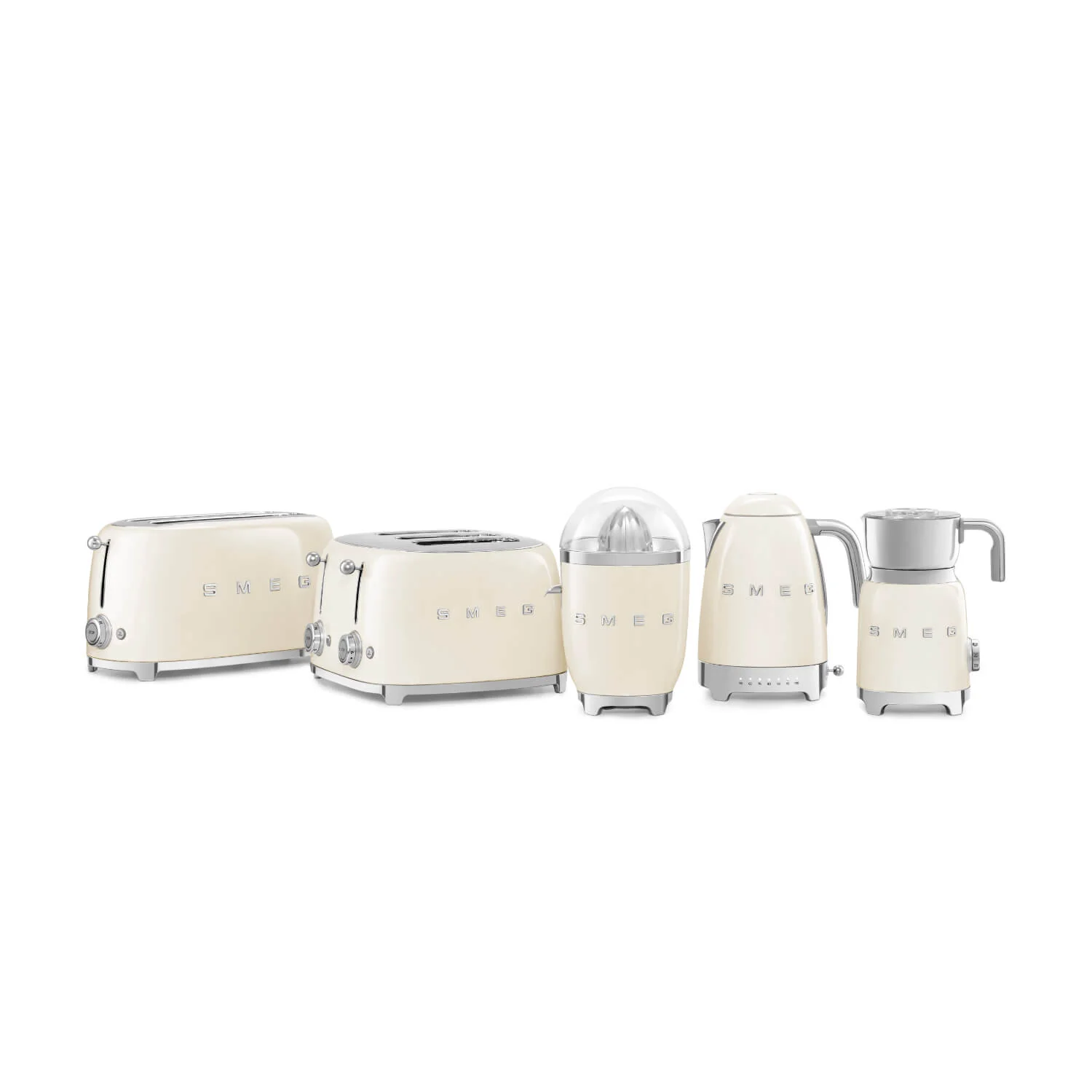 Smeg Jug Kettle & 4 Slice Toaster Set - Cream - Image 9