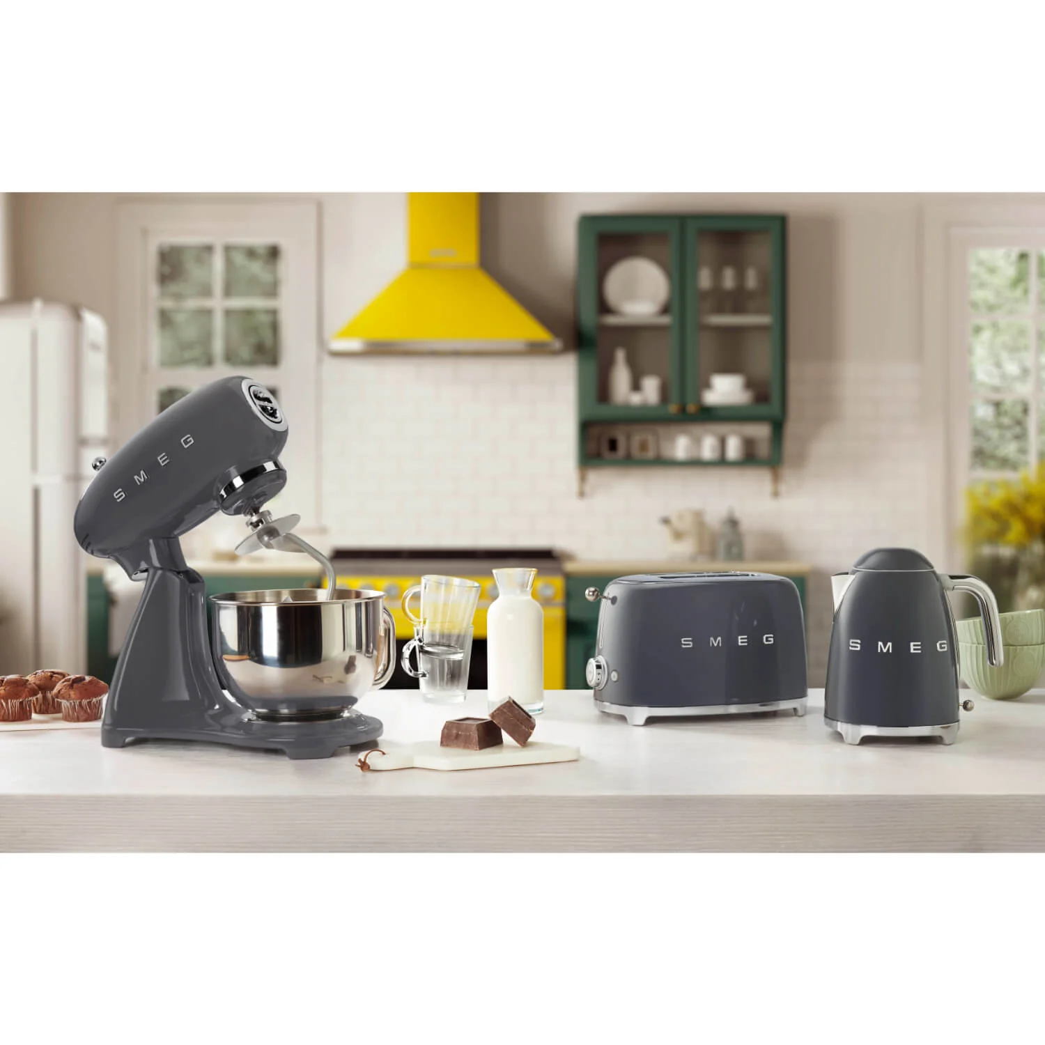 Smeg Jug Kettle & 2 Slice Toaster Set - Slate Grey - Image 7