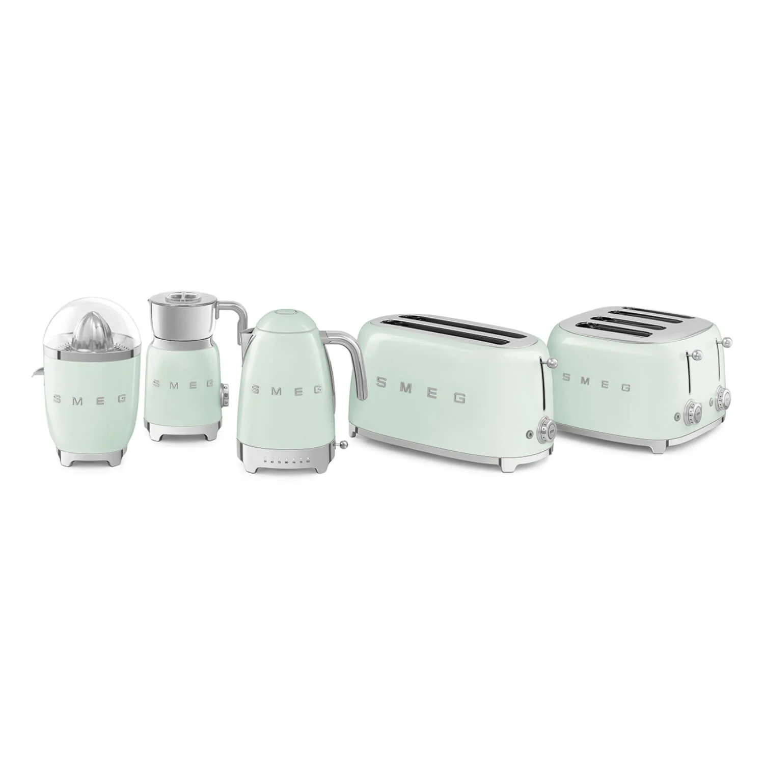 Smeg Jug Kettle & 4 Slice Toaster Set - Pastel Green - Image 11