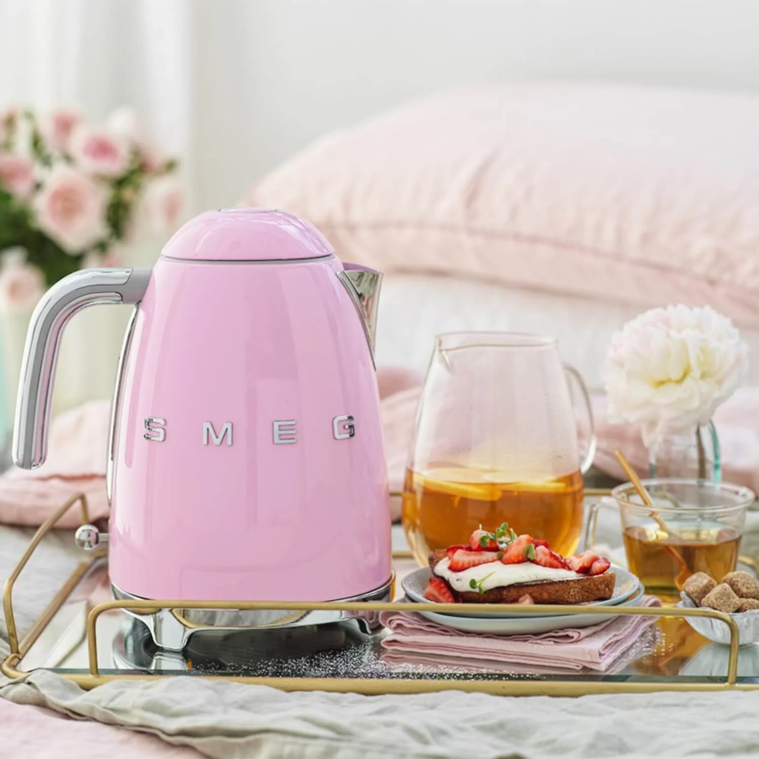 Smeg Jug Kettle & 2 Slice Toaster Set - Pink - Image 7