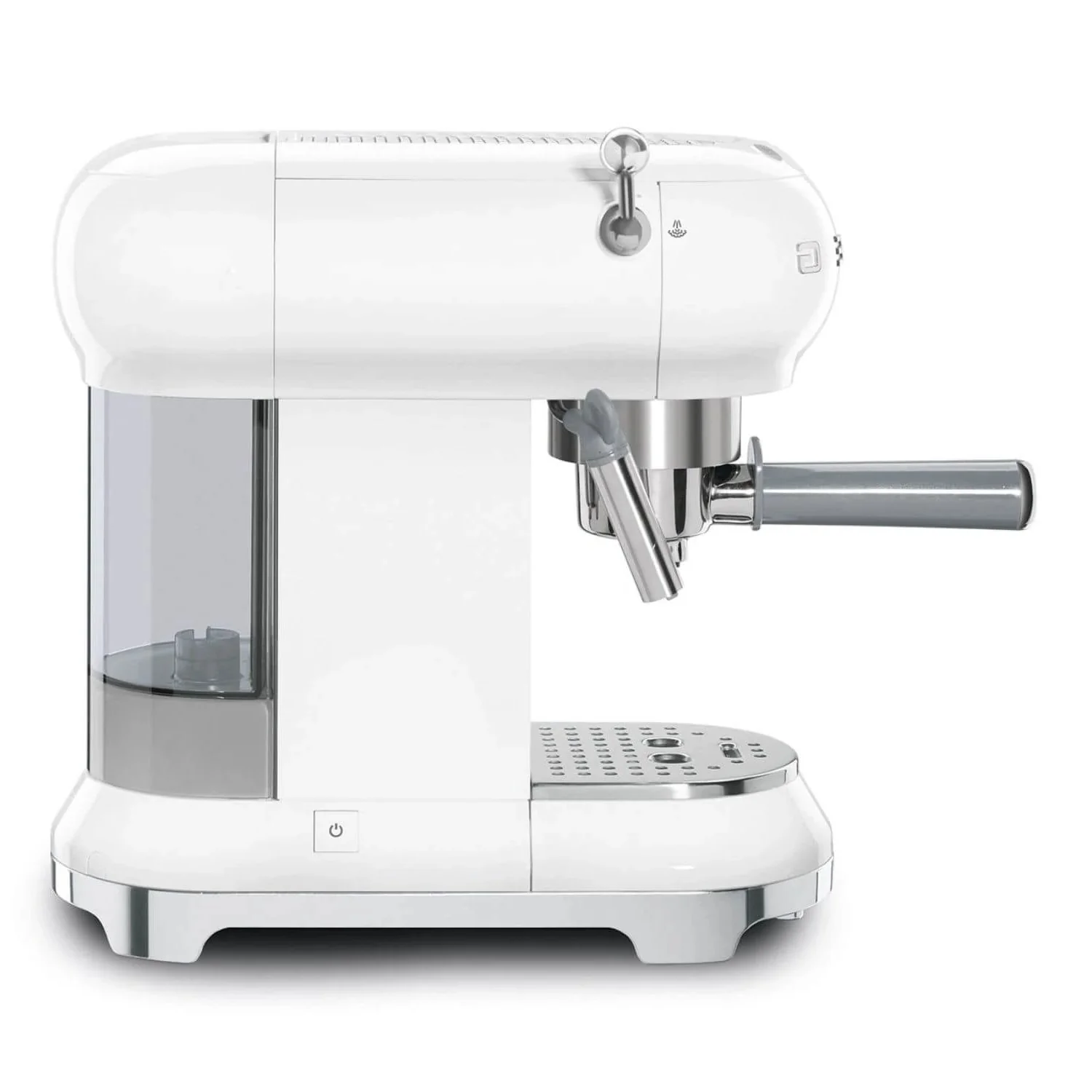 Smeg 50's Style Retro ECF02 Espresso Coffee Machine - White - Image 5