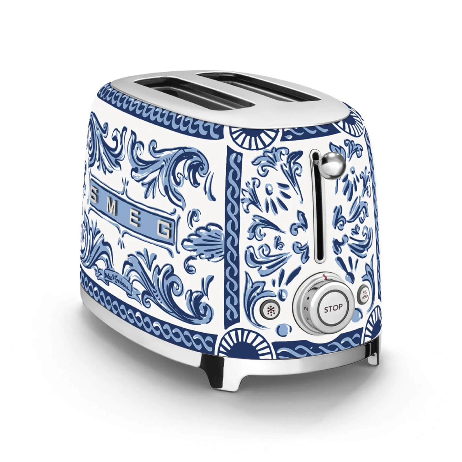 Smeg Dolce & Gabbana 2 Slice Toaster - Blu Mediterraneo - Image 3