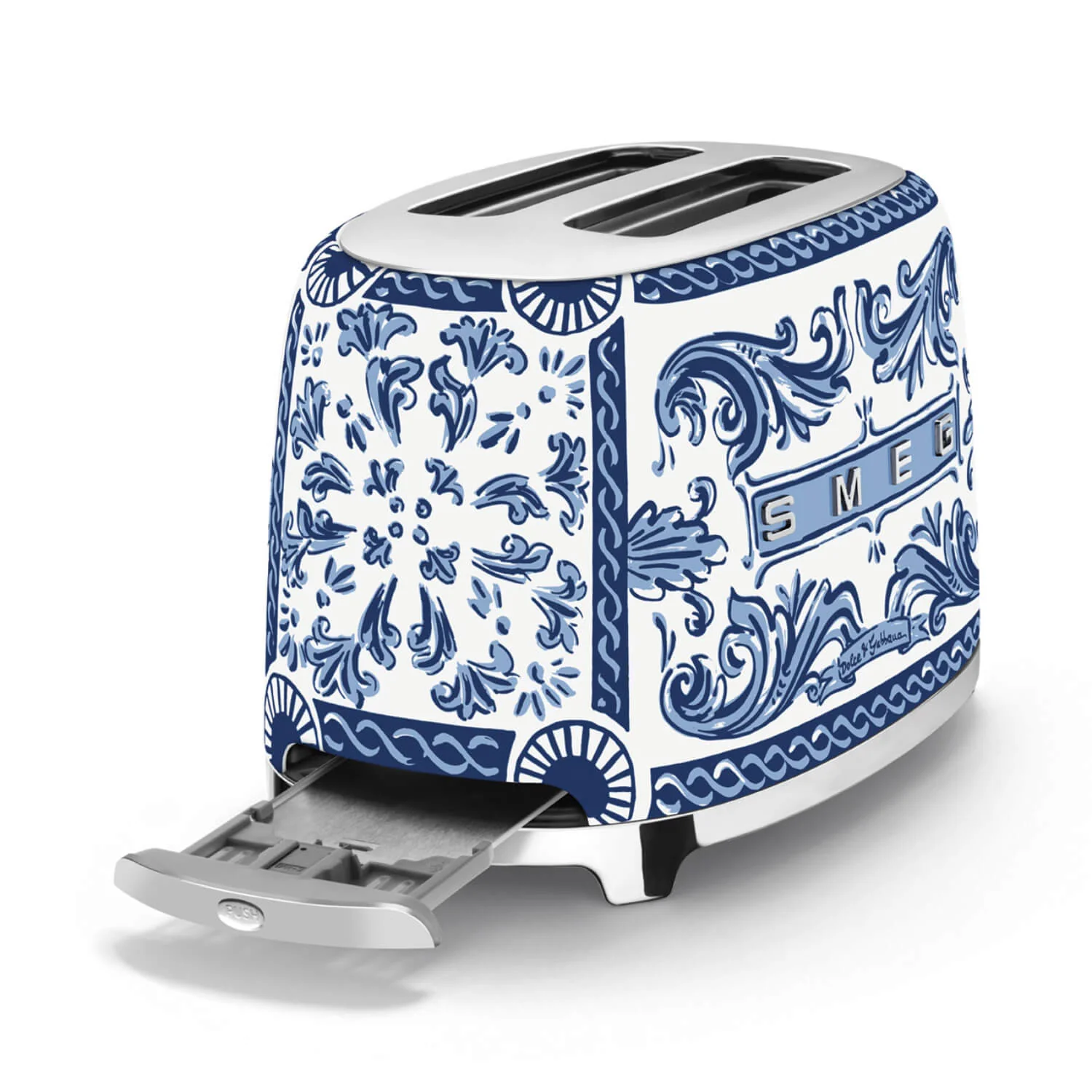 Smeg Dolce & Gabbana 2 Slice Toaster - Blu Mediterraneo - Image 5