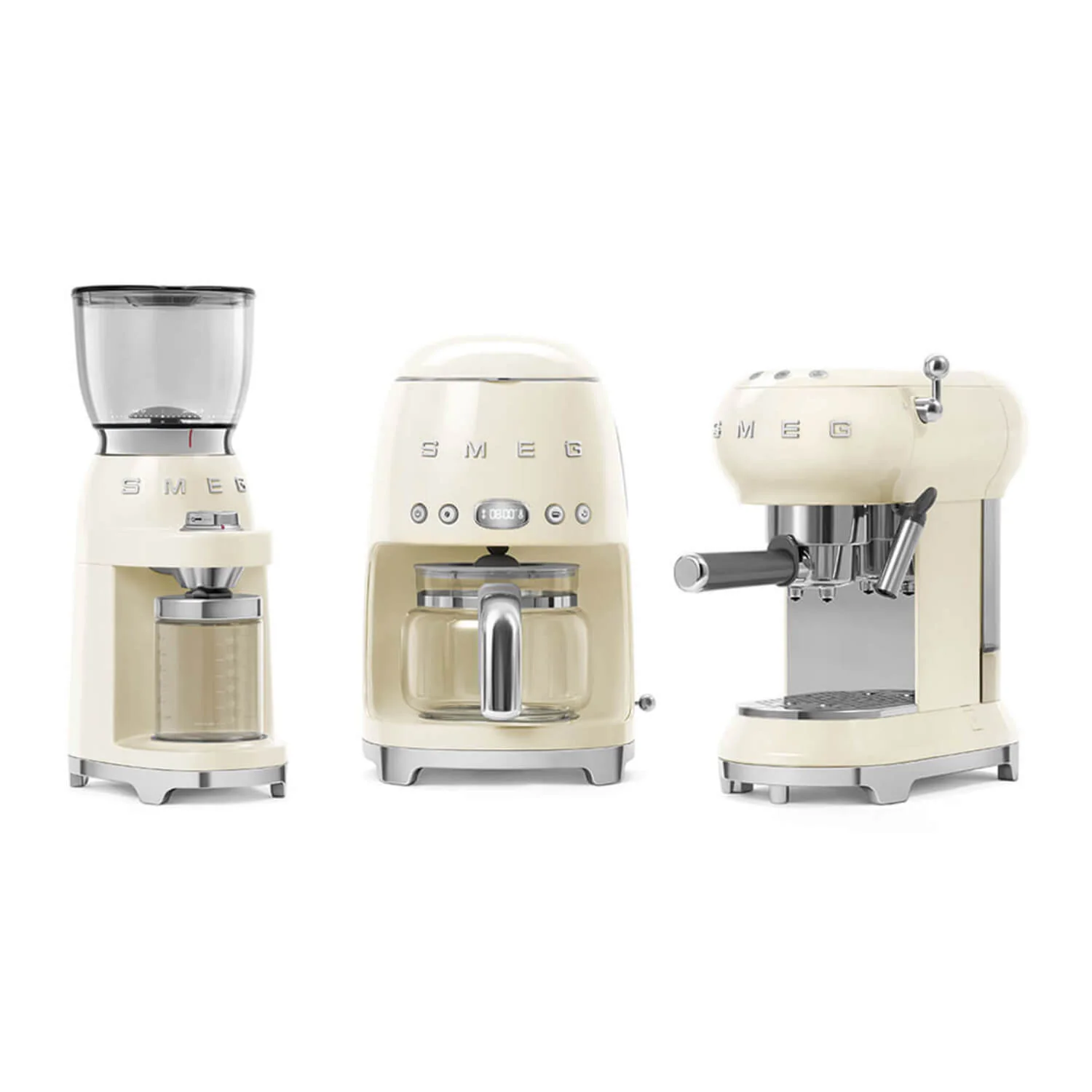 Smeg 50's Style Retro DCF02 Drip Filter Coffee Machine - Cream - Image 7