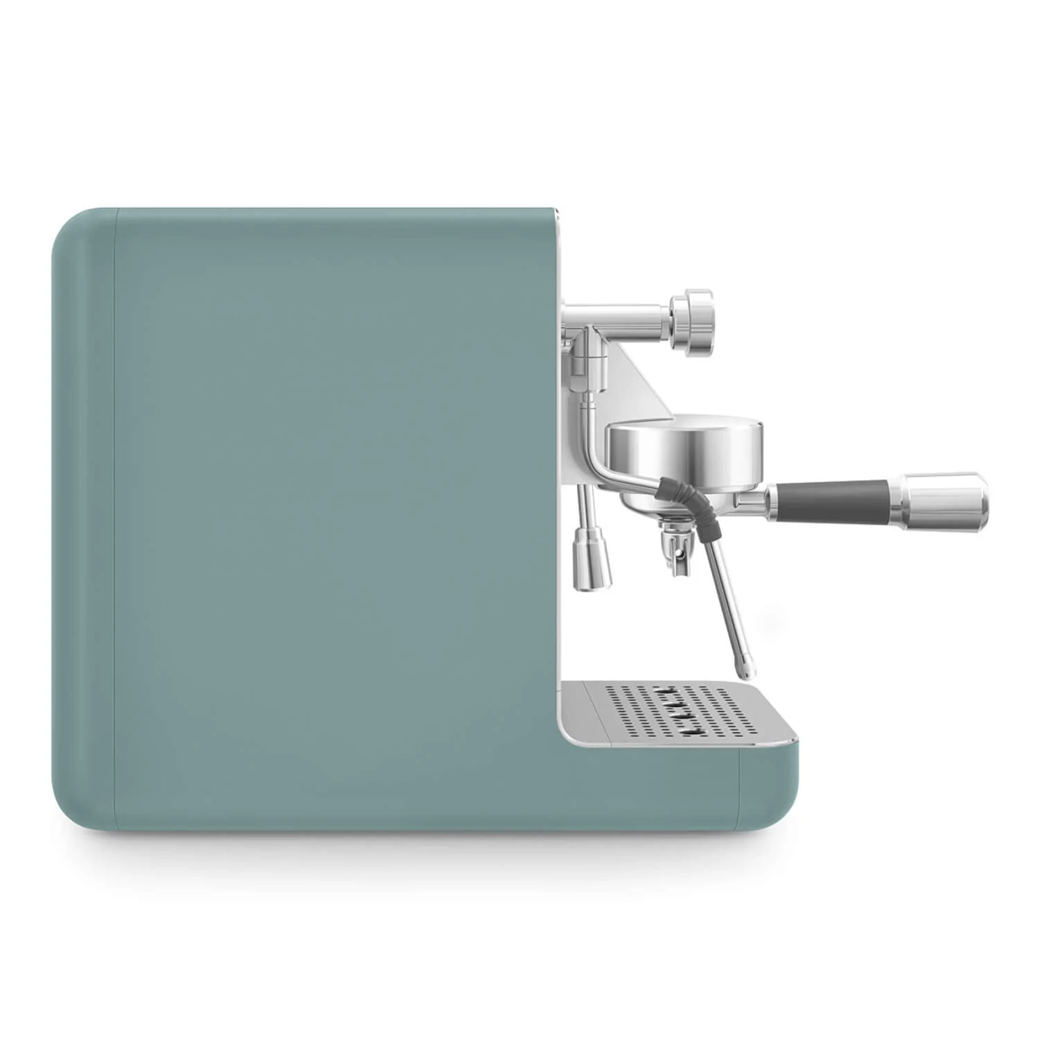 Smeg EMC02 Mini Pro Espresso Coffee Machine & CGF02 Stainless Steel Coffee Grinder - Matte Emerald Green - Image 2