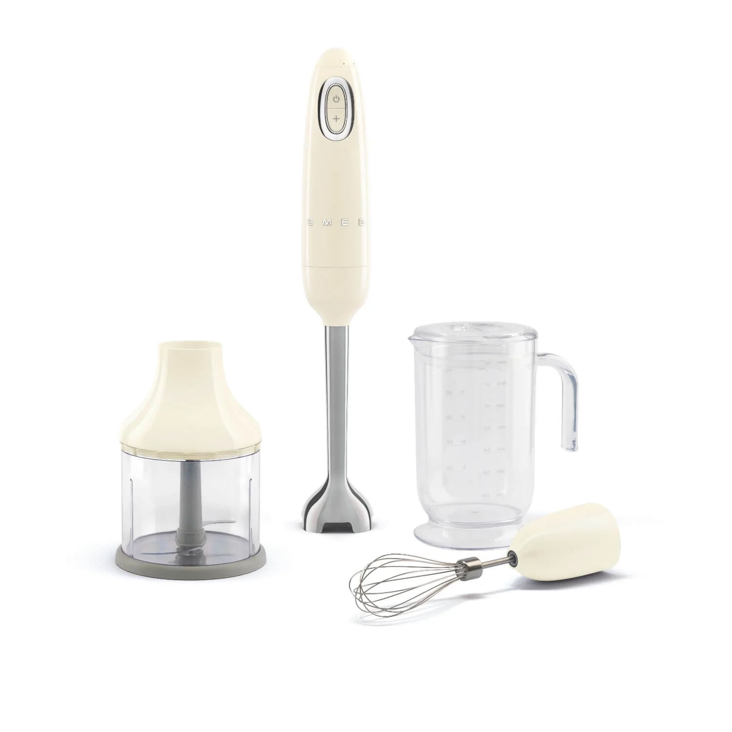 Smeg HBF03 50's Style 3-in-1 Hand Blender with Accessories - Cream