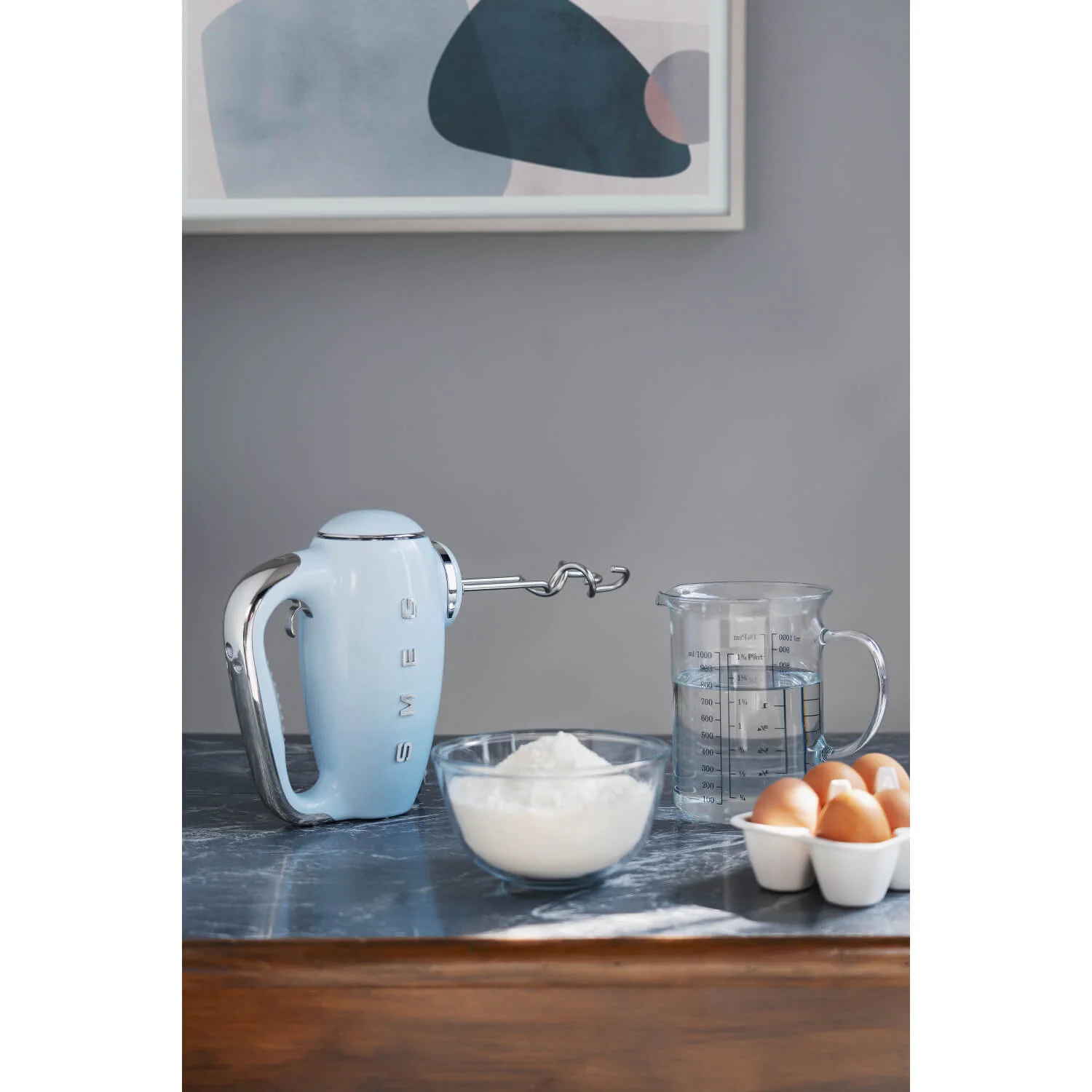 Smeg 50's Style Retro HMF01 Hand Mixer - Pastel Blue - Image 11