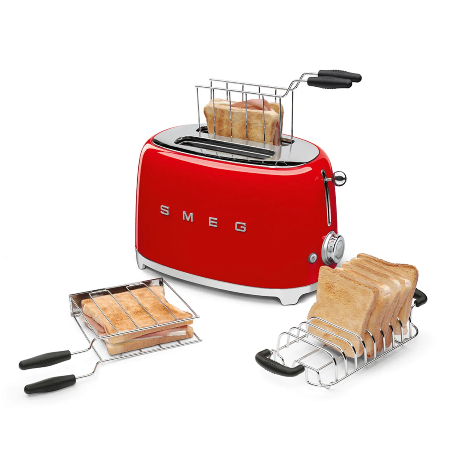 Smeg Mini Kettle & 2 Slice Toaster Set - Red - Image 5