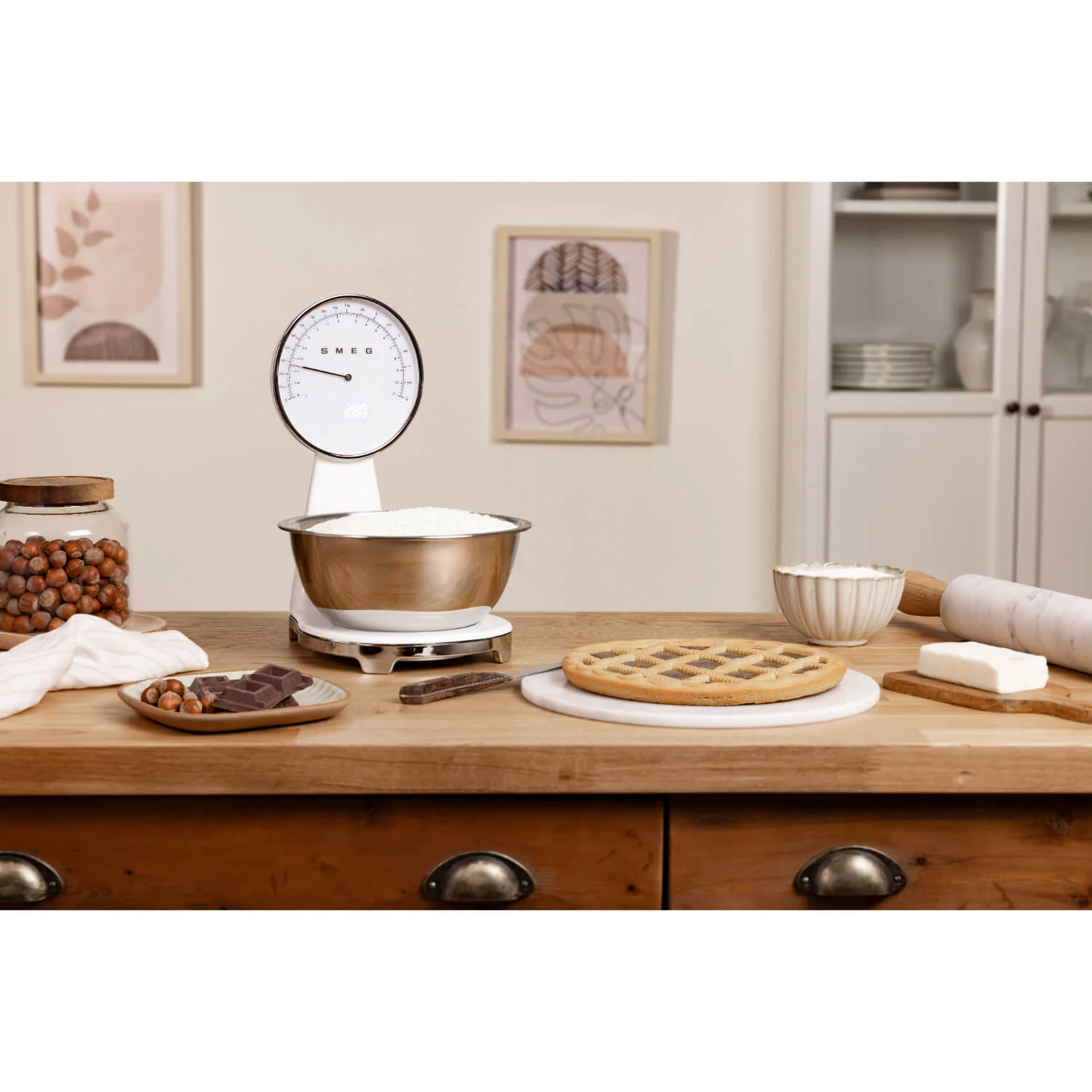 Smeg 50's Retro Style KSF01 Kitchen Scales - White - Image 6
