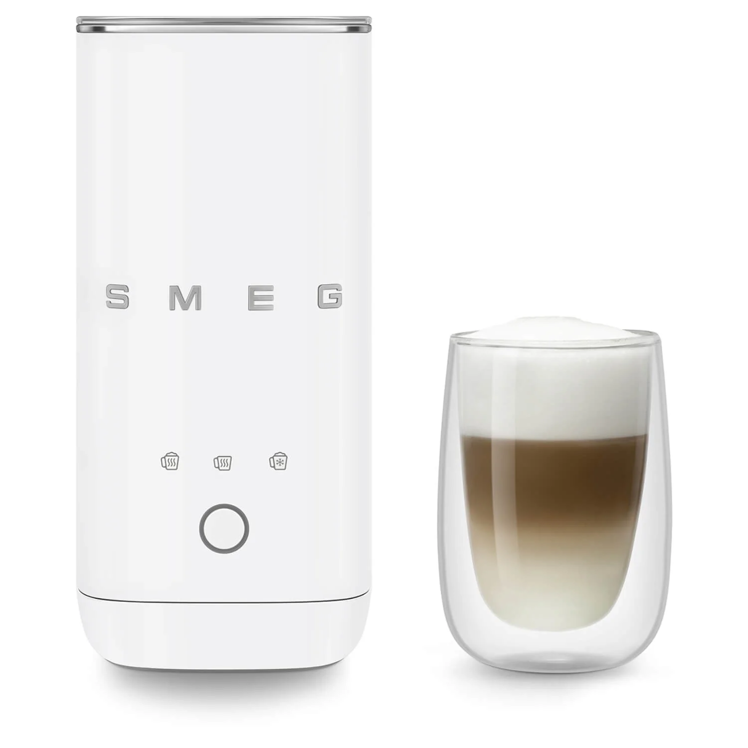 Smeg MFF02WHMUK Mini Milk Frother - Matt White - Image 6