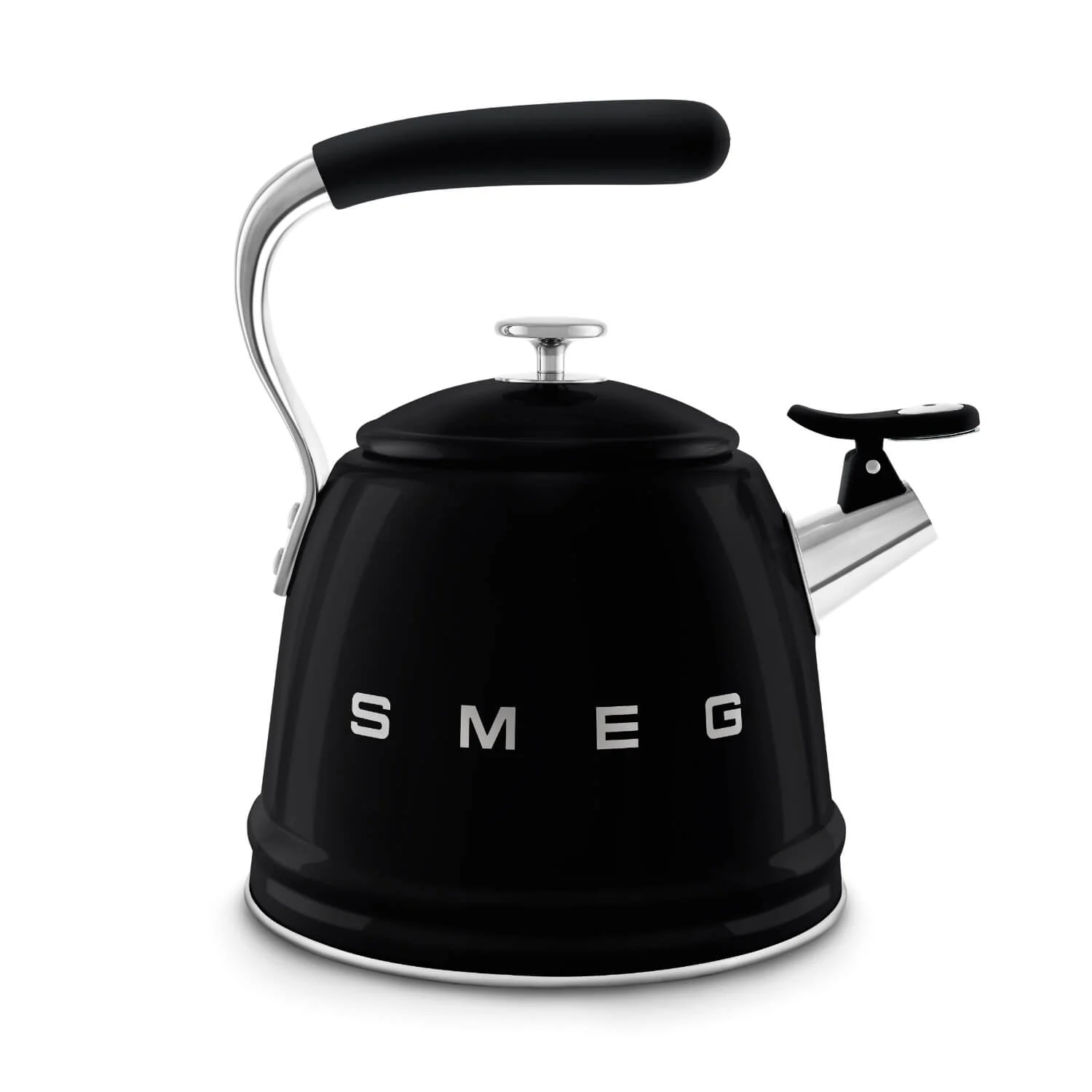 Smeg 50's Retro Style WKF01 Whistling Stove Top Kettle - Black - Image 2