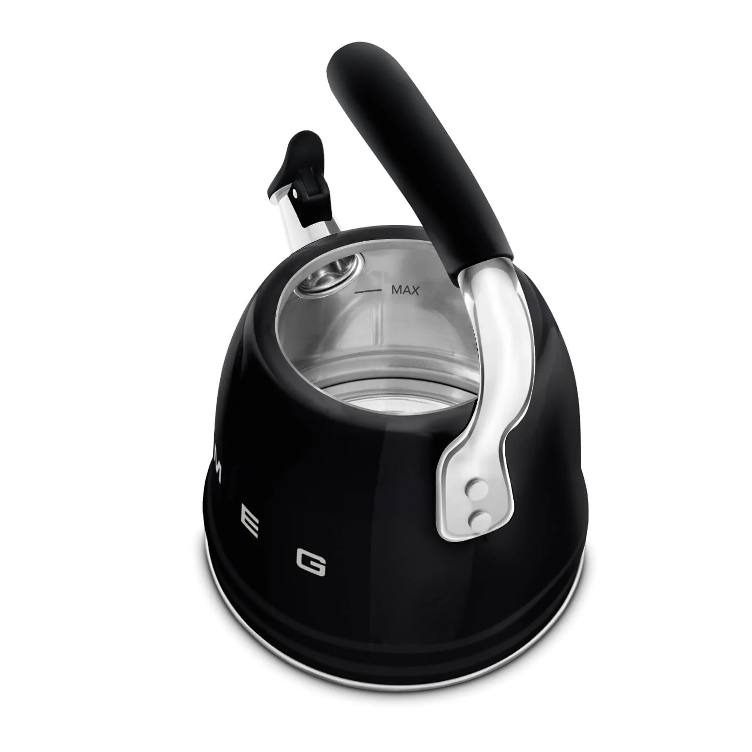 Smeg 50's Retro Style WKF01 Whistling Stove Top Kettle - Black - Image 4