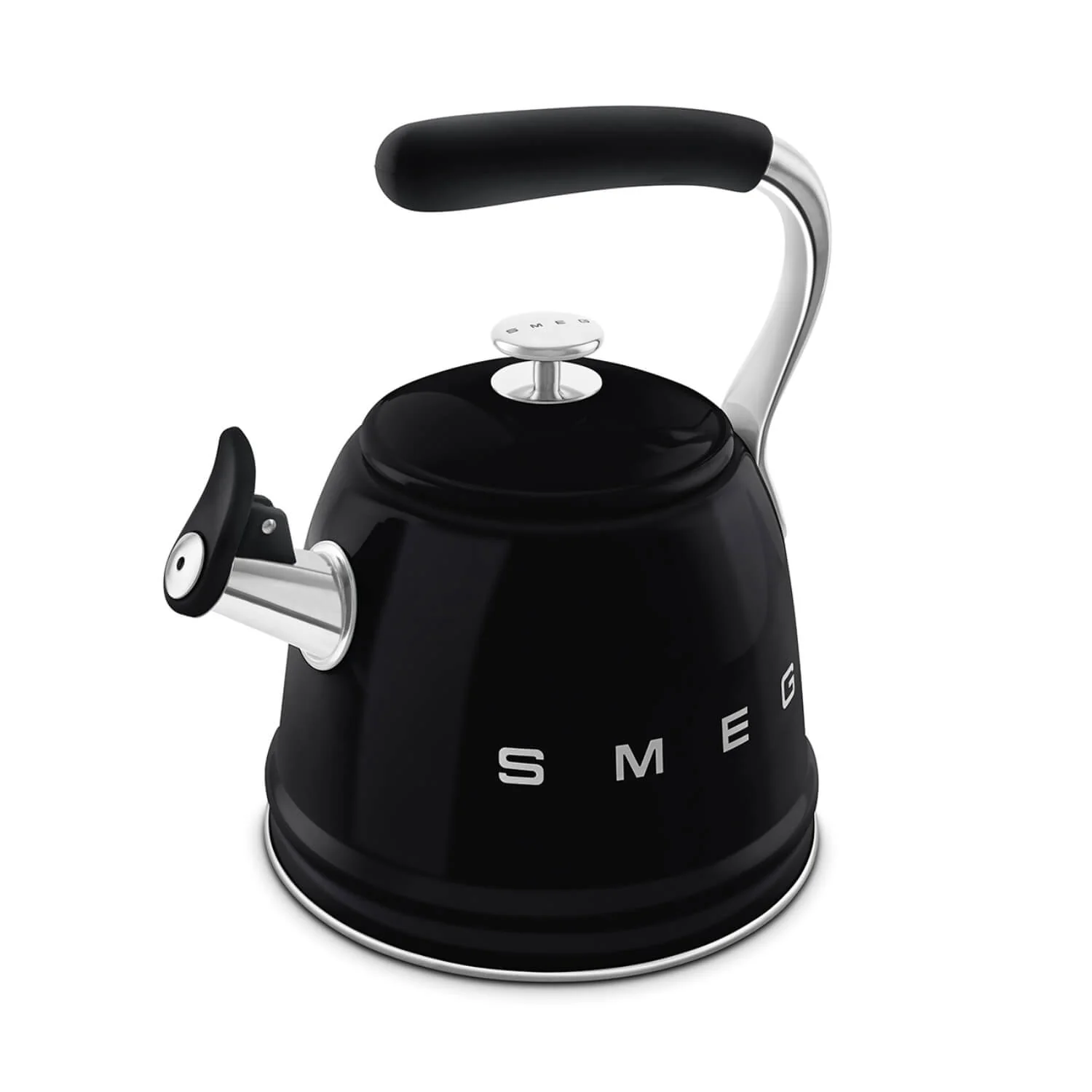 Smeg 50's Retro Style WKF01 Whistling Stove Top Kettle - Black - Image 5
