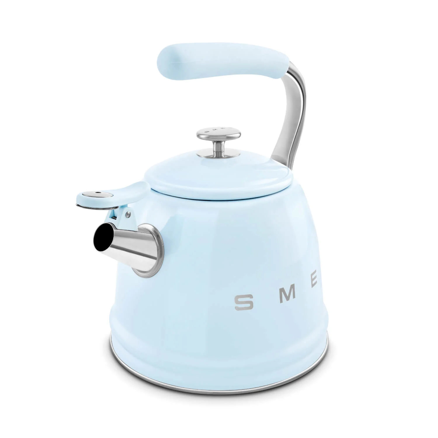 Smeg 50's Retro Style WKF01 Whistling Stove Top Kettle - Pastel Blue - Image 3