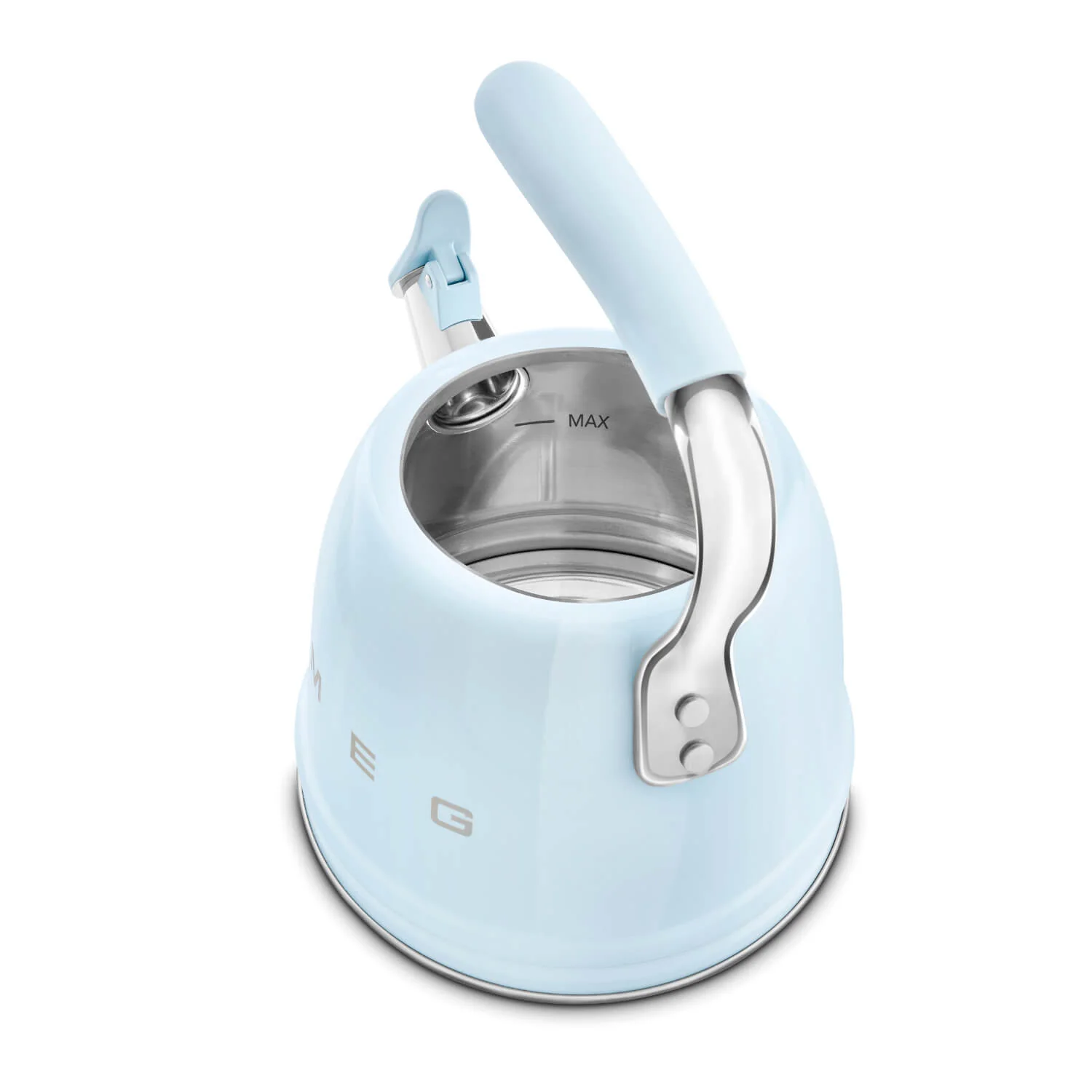 Smeg 50's Retro Style WKF01 Whistling Stove Top Kettle - Pastel Blue - Image 5