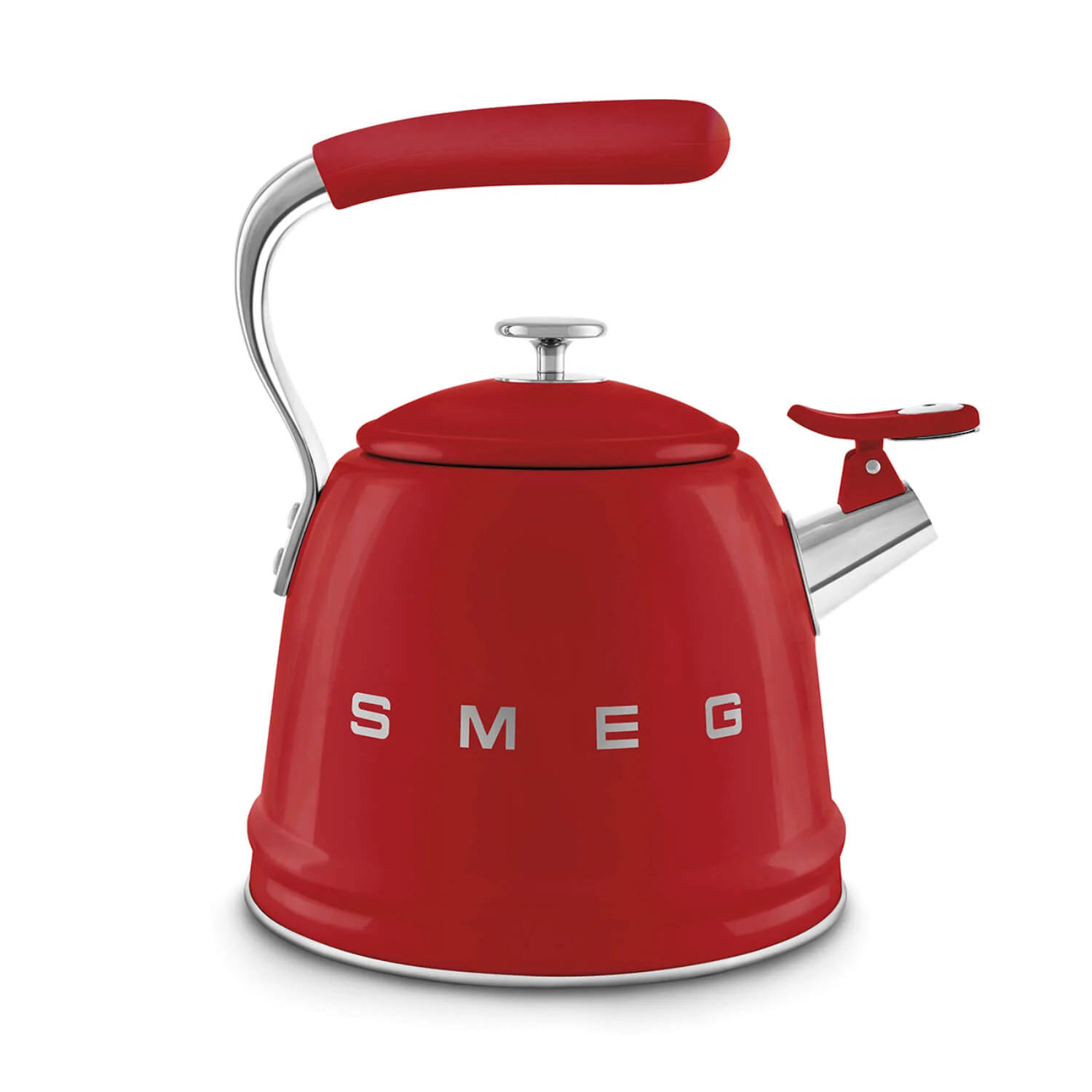 Smeg 50's Retro Style WKF01 Whistling Stove Top Kettle - Red - Image 6