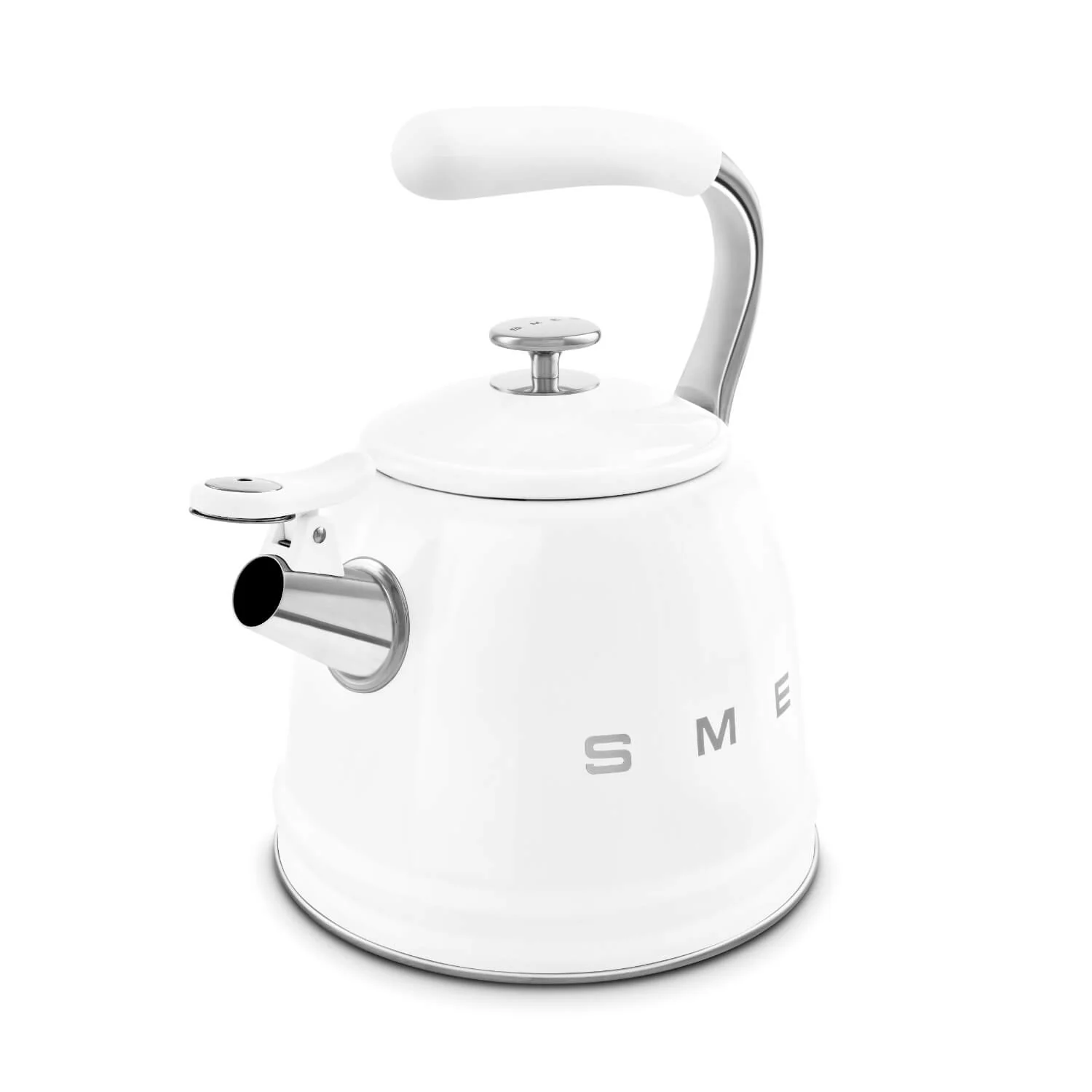Smeg 50's Retro Style WKF01 Whistling Stove Top Kettle - White - Image 2