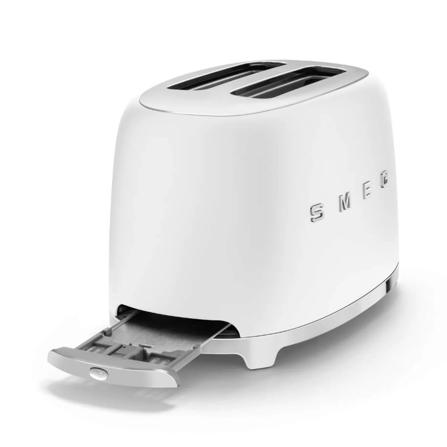 Smeg 50's Style Retro TSF01 2 Slice Toaster - Matte White - Image 4