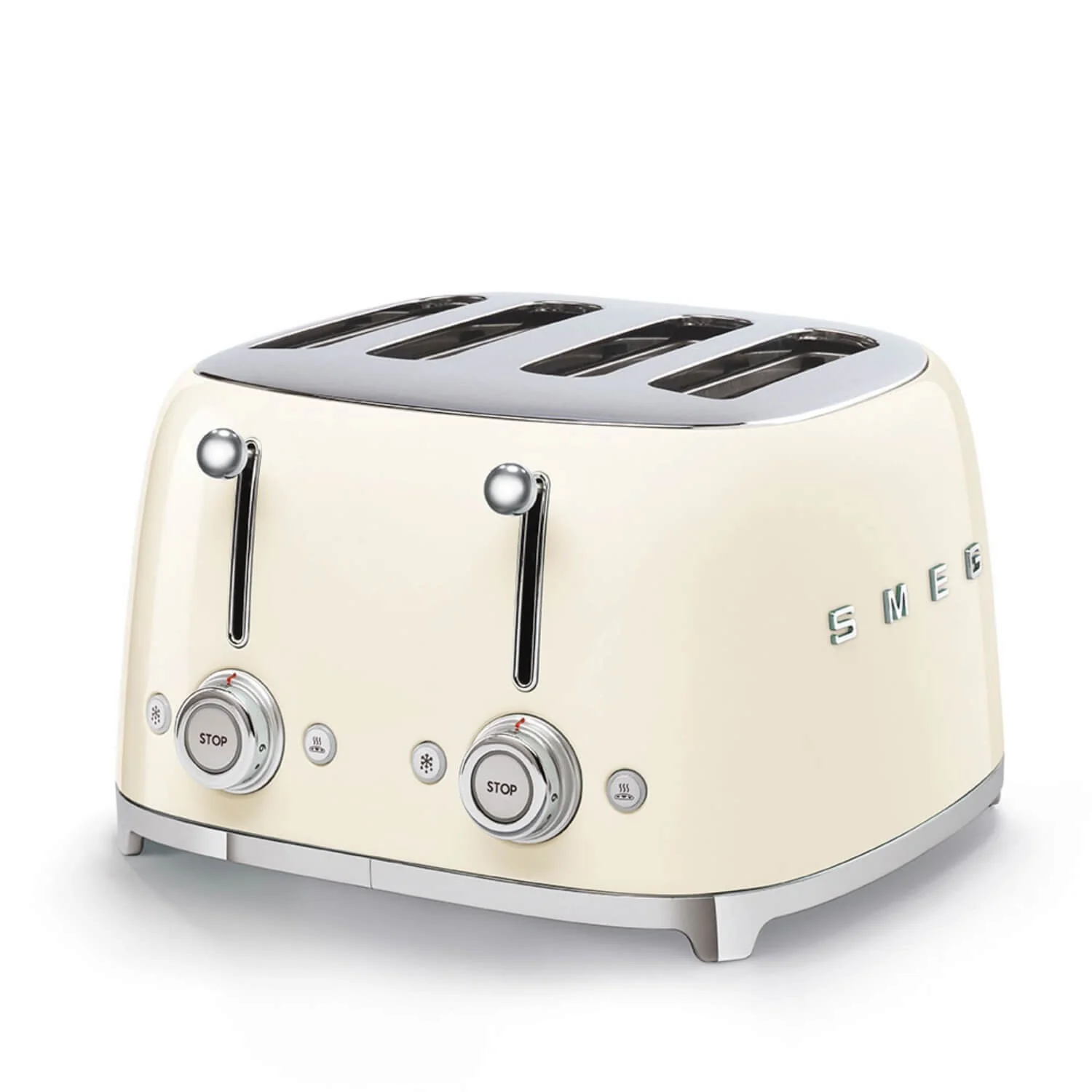 Smeg 50's Style Retro TSF03 4 Slice Toaster - Cream
