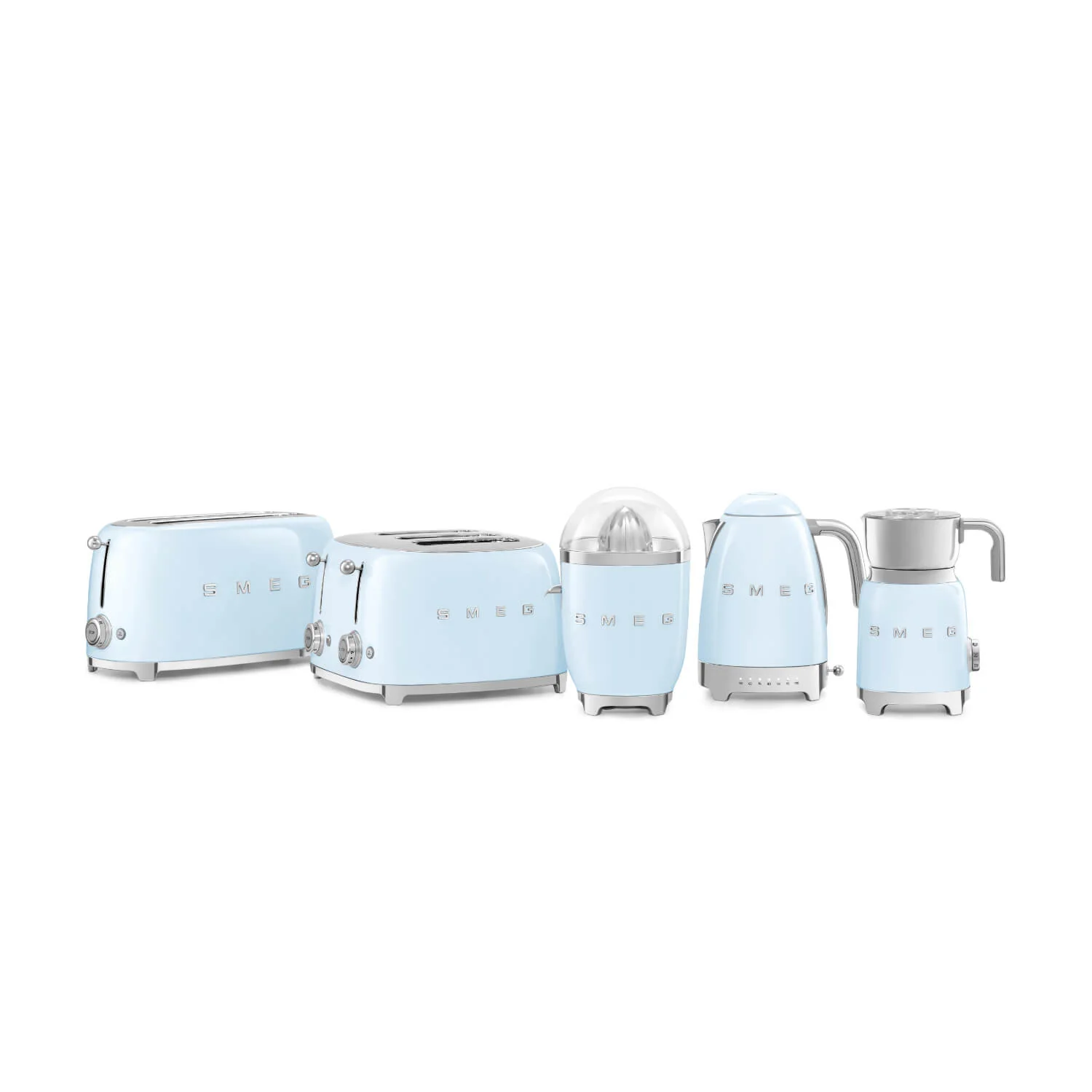 Smeg 50's Style Retro TSF03 4 Slice Toaster - Pastel Blue - Image 6