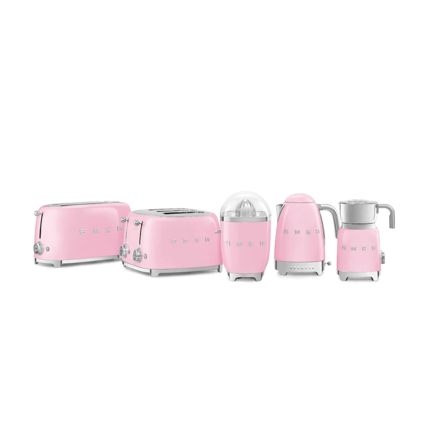 Smeg 50's Style Retro TSF03 4 Slice Toaster - Pink - Image 8