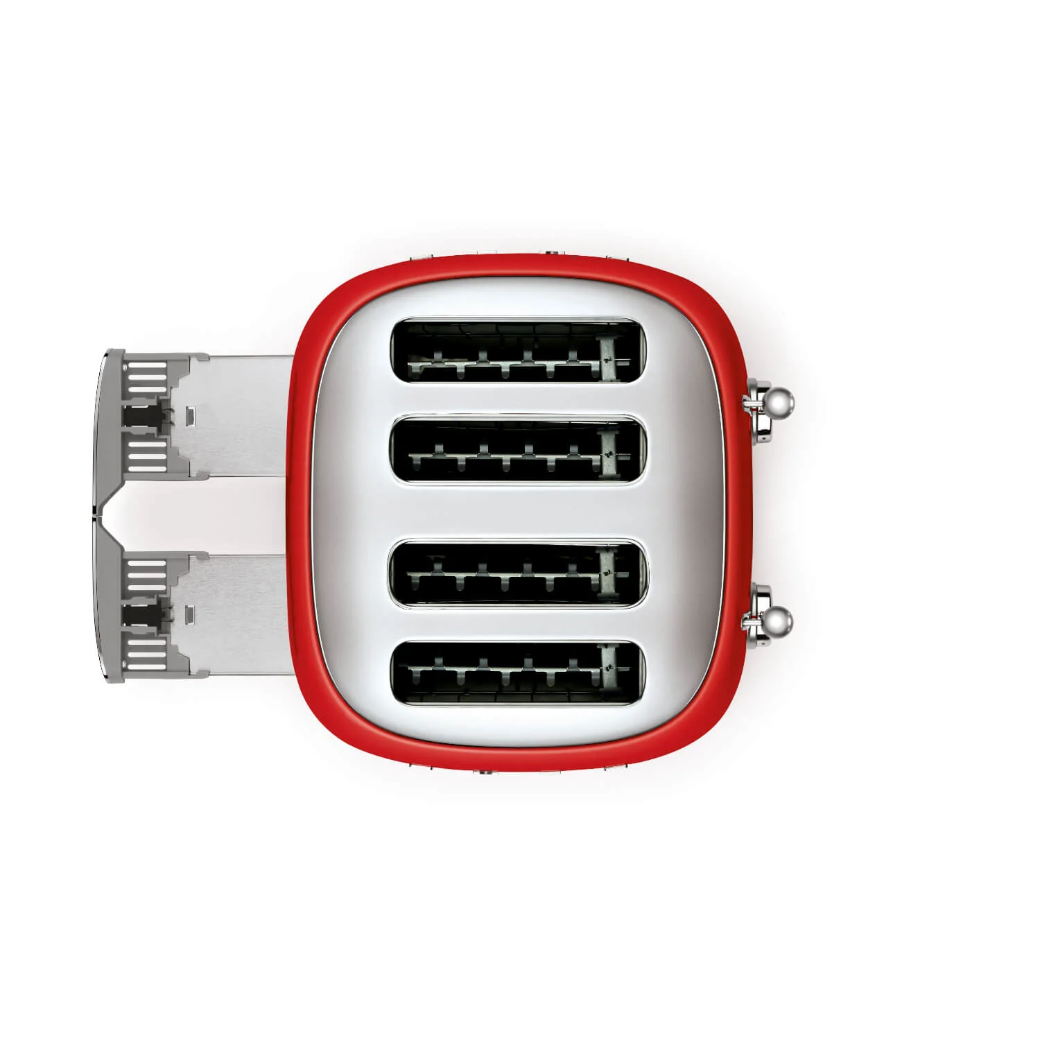 Smeg 50's Style Retro TSF03 4 Slice Toaster - Red - Image 6