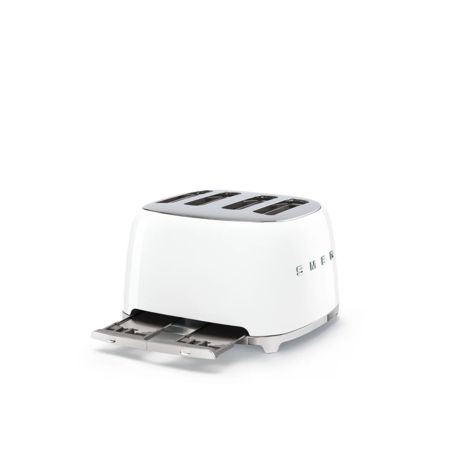 Smeg 50's Style Retro TSF03 4 Slice Toaster - White - Image 4