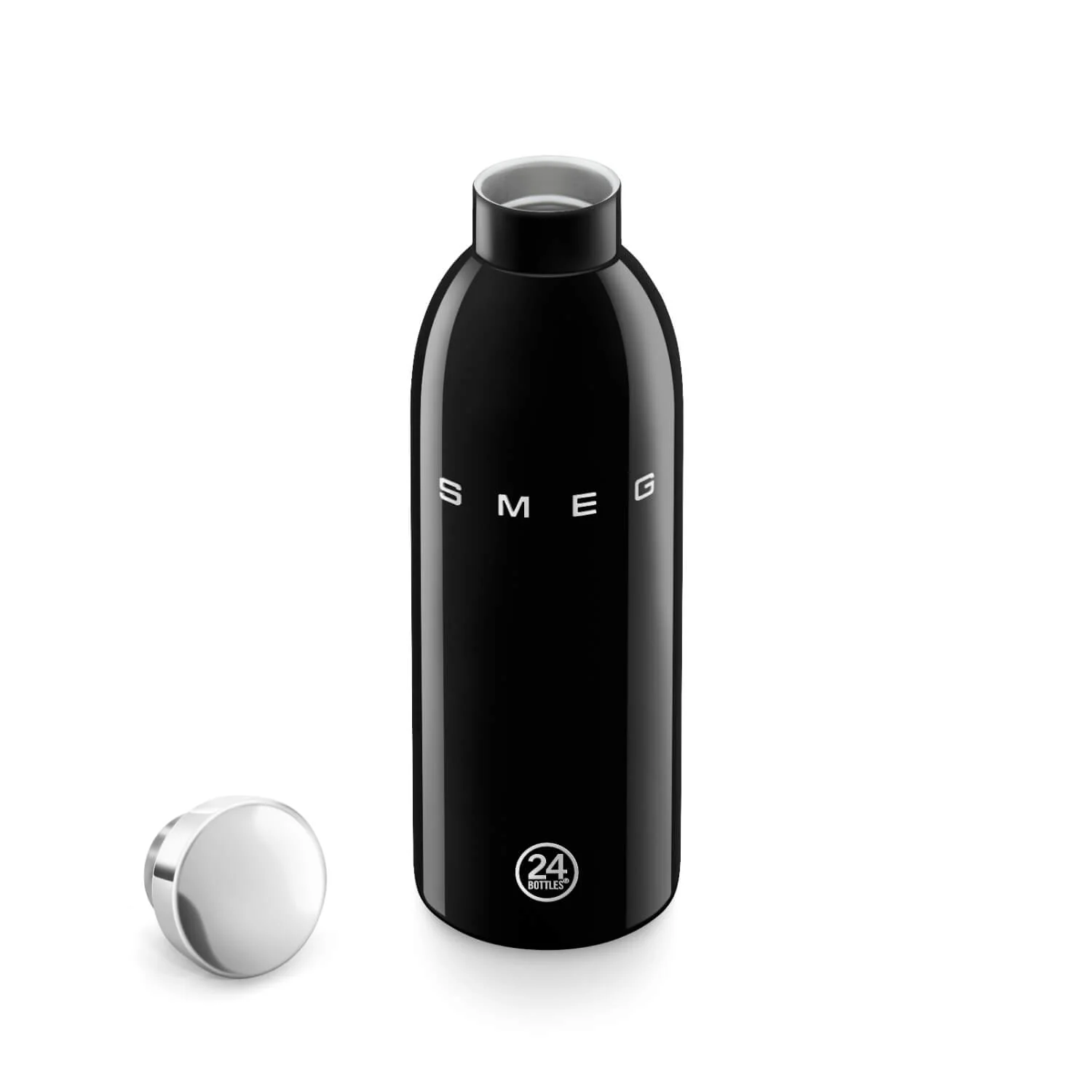 Smeg x 24Bottles® 50's Style Reusable 500ml Clima Bottle - Black - Image 6