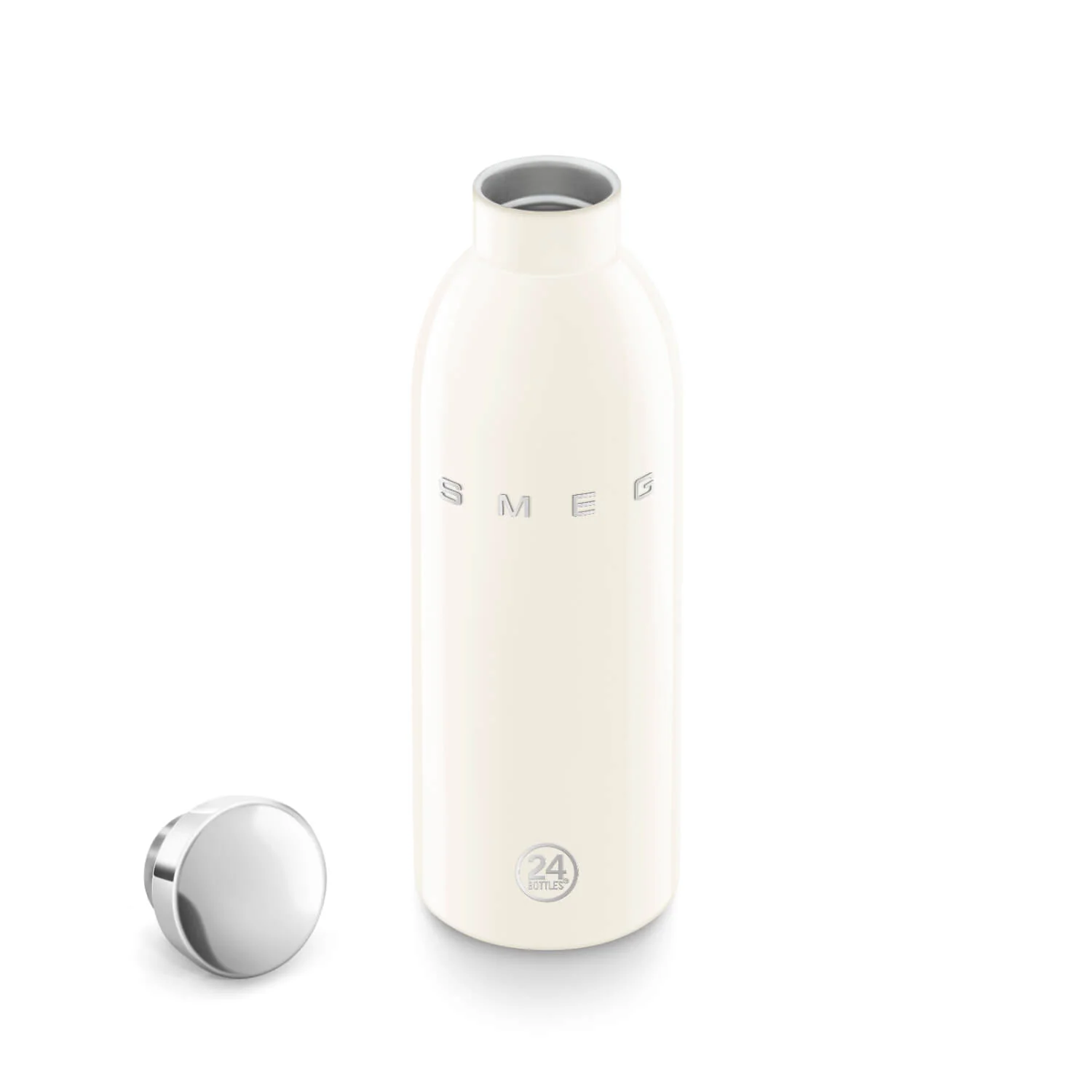 Smeg x 24Bottles® 50's Style Reusable 500ml Clima Bottle - Cream - Image 6
