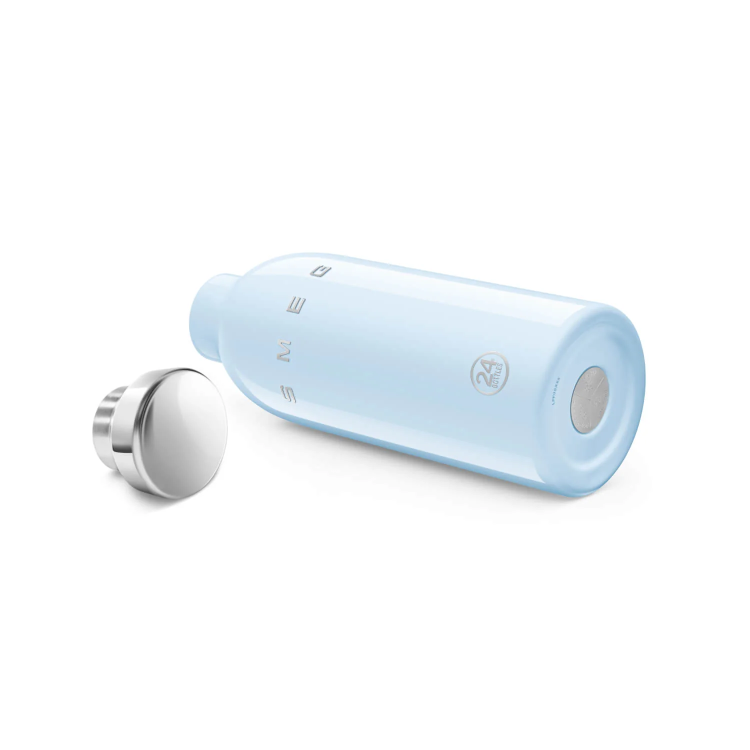 Smeg x 24Bottles® 50's Style Reusable 500ml Clima Bottle - Pastel Blue - Image 3