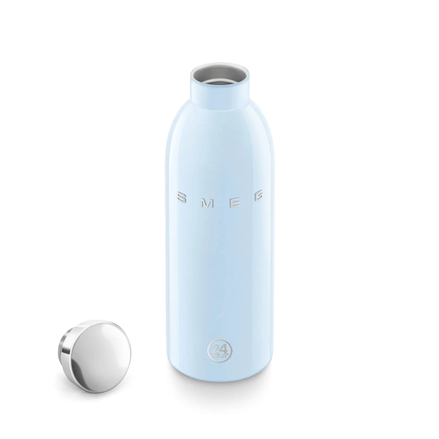 Smeg x 24Bottles® 50's Style Reusable 500ml Clima Bottle - Pastel Blue - Image 6